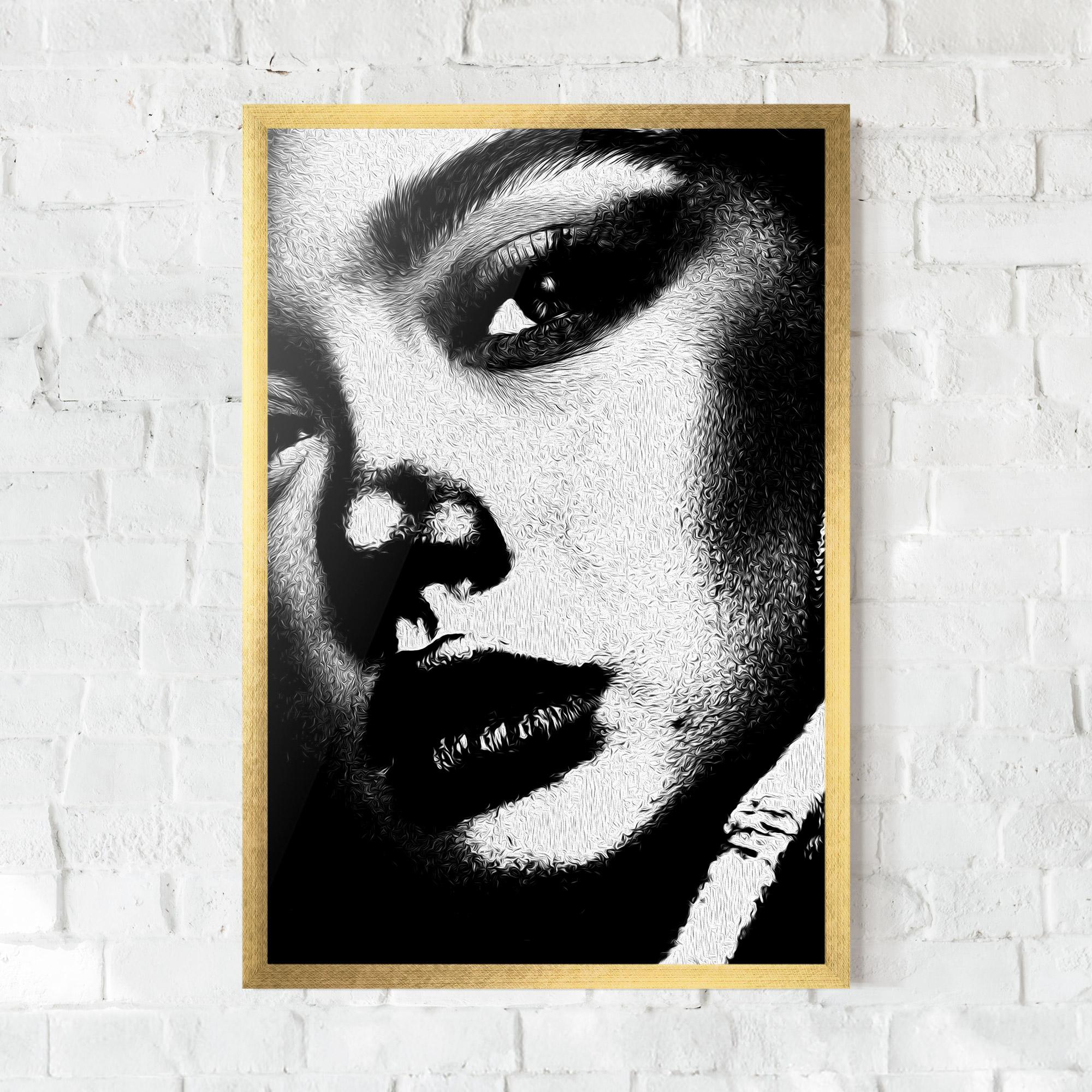 Poster Înrămat White Light Face mockup 0