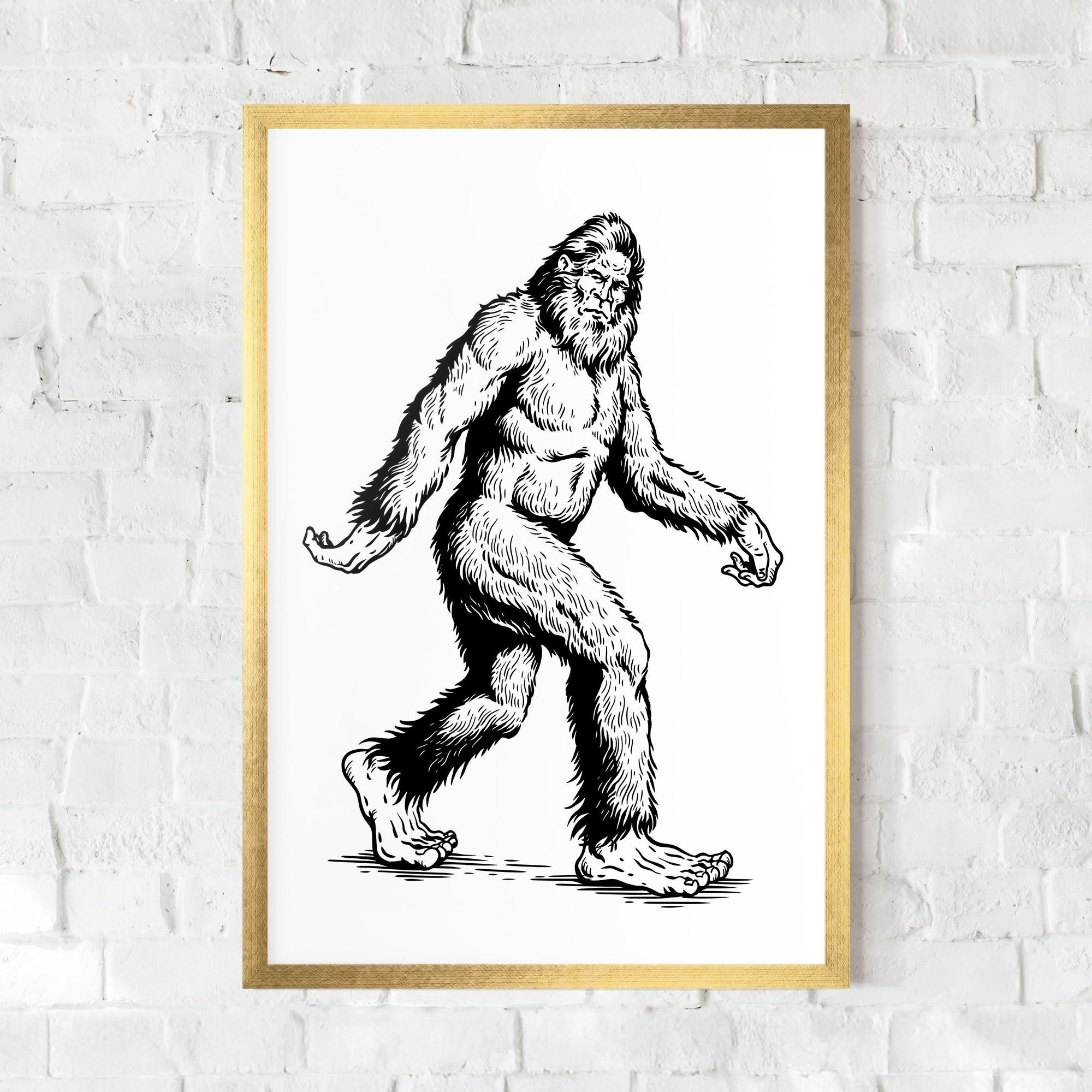 Poster Înrămat Yeti mockup 0