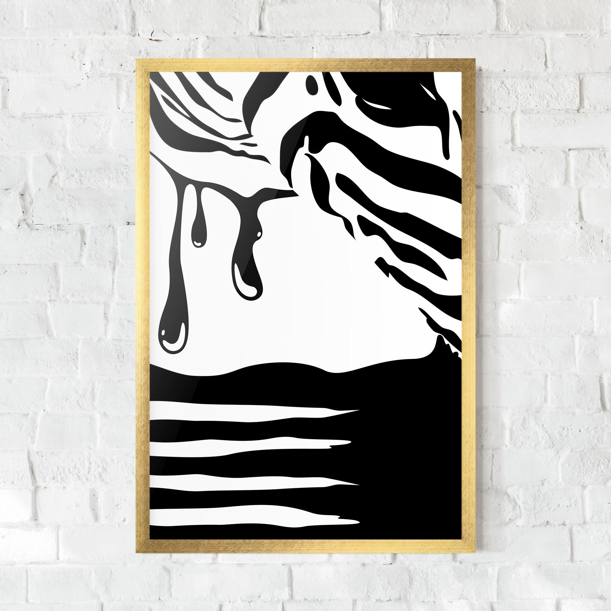 Poster Înrămat Zebra Eye mockup 0