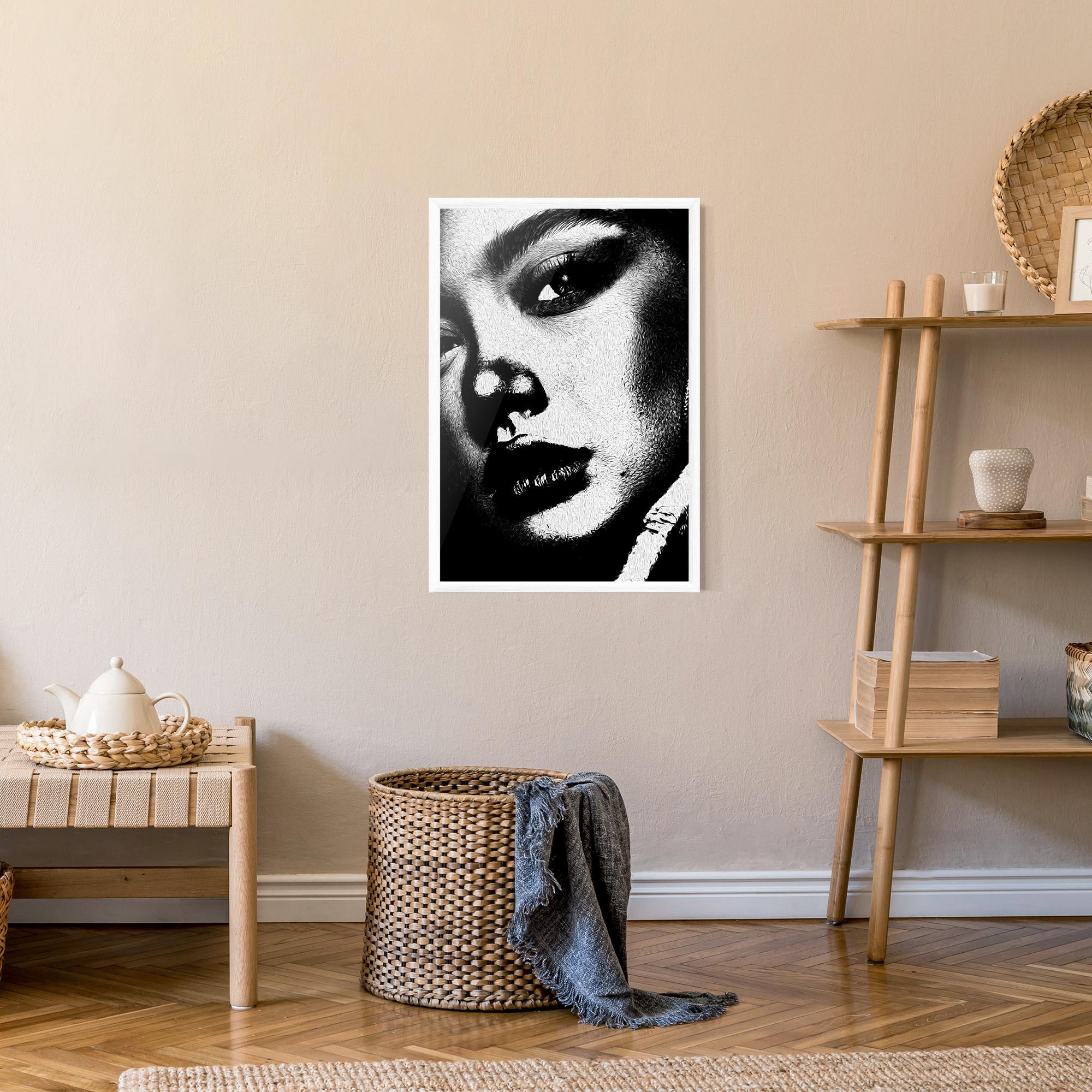 Poster Înrămat White Light Face mockup 9