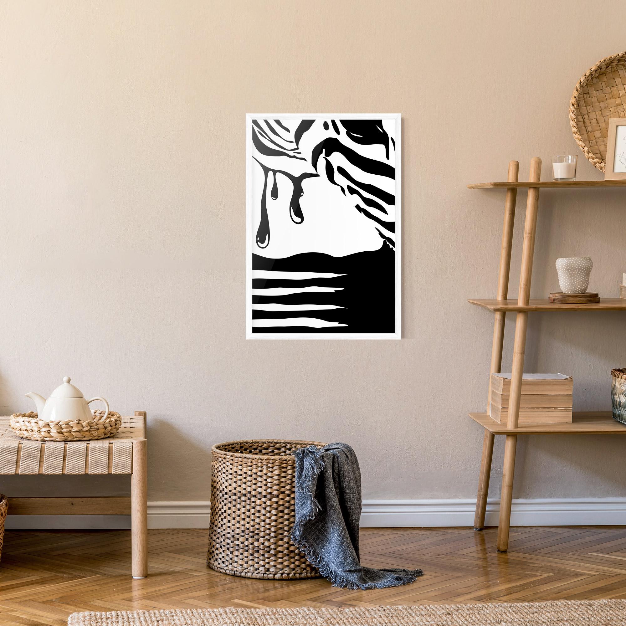 Poster Înrămat Zebra Eye mockup 9