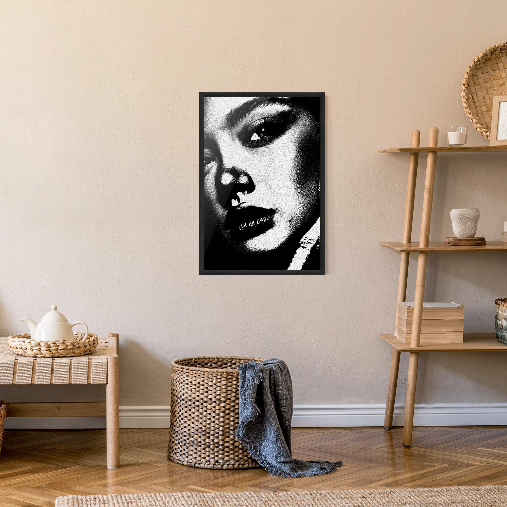 Poster Înrămat White Light Face mockup 9