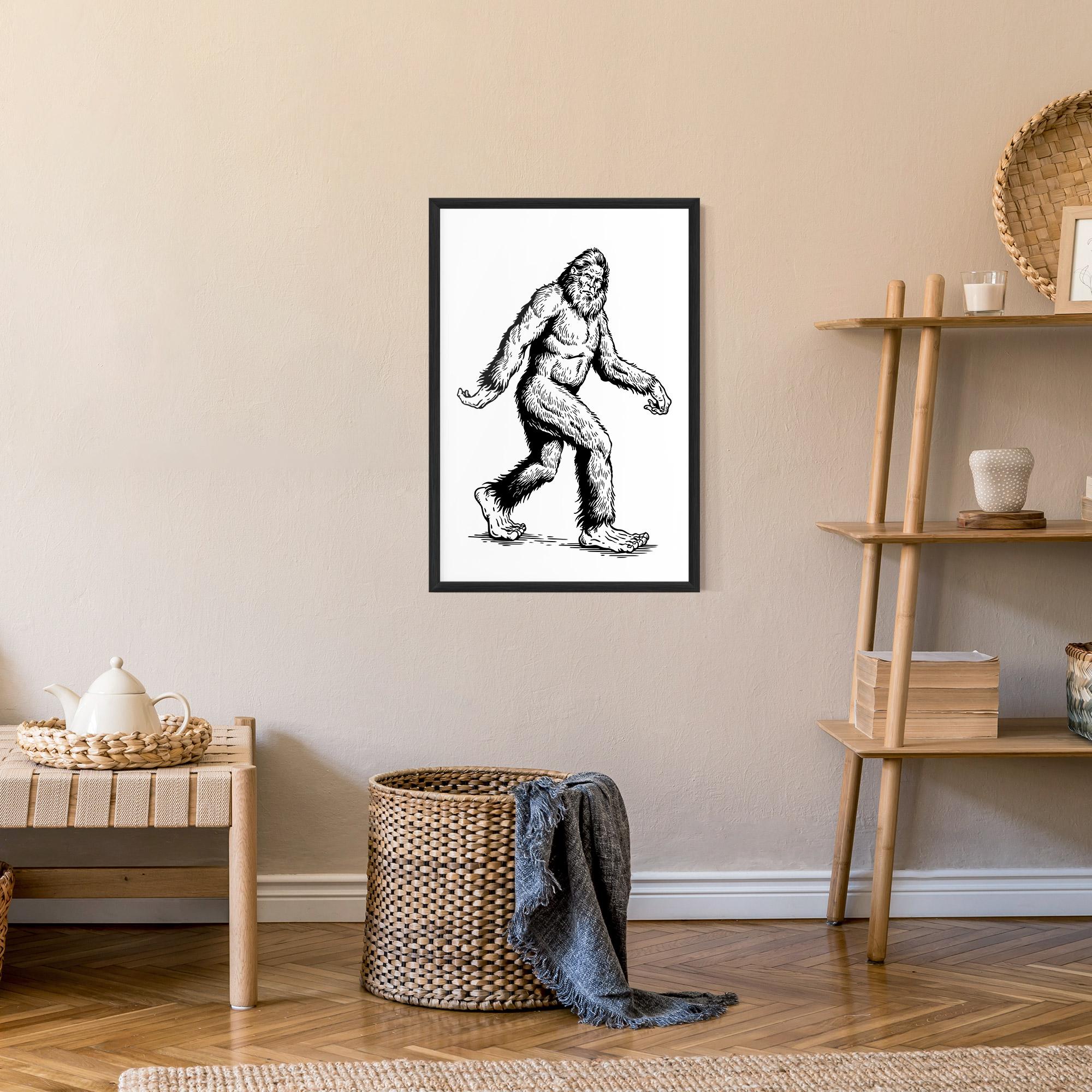 Poster Înrămat Yeti mockup 9