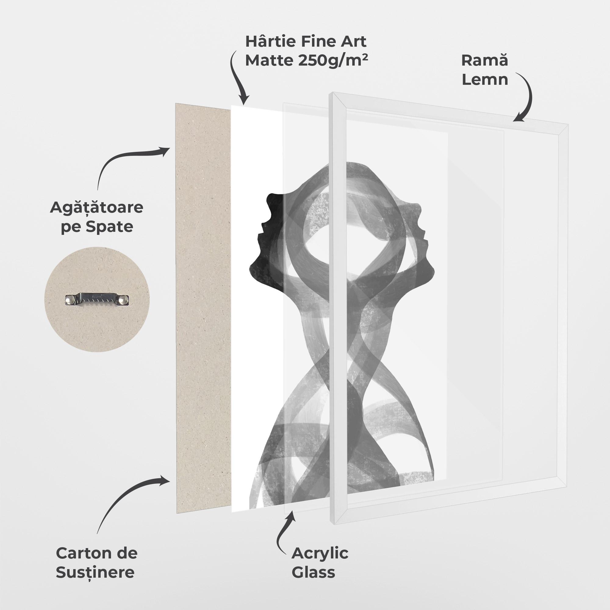 Poster Înrămat Human Conection mockup 1