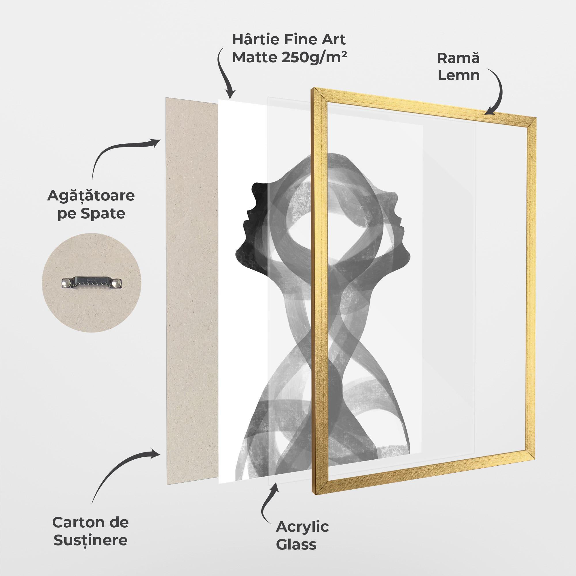 Poster Înrămat Human Conection mockup 1