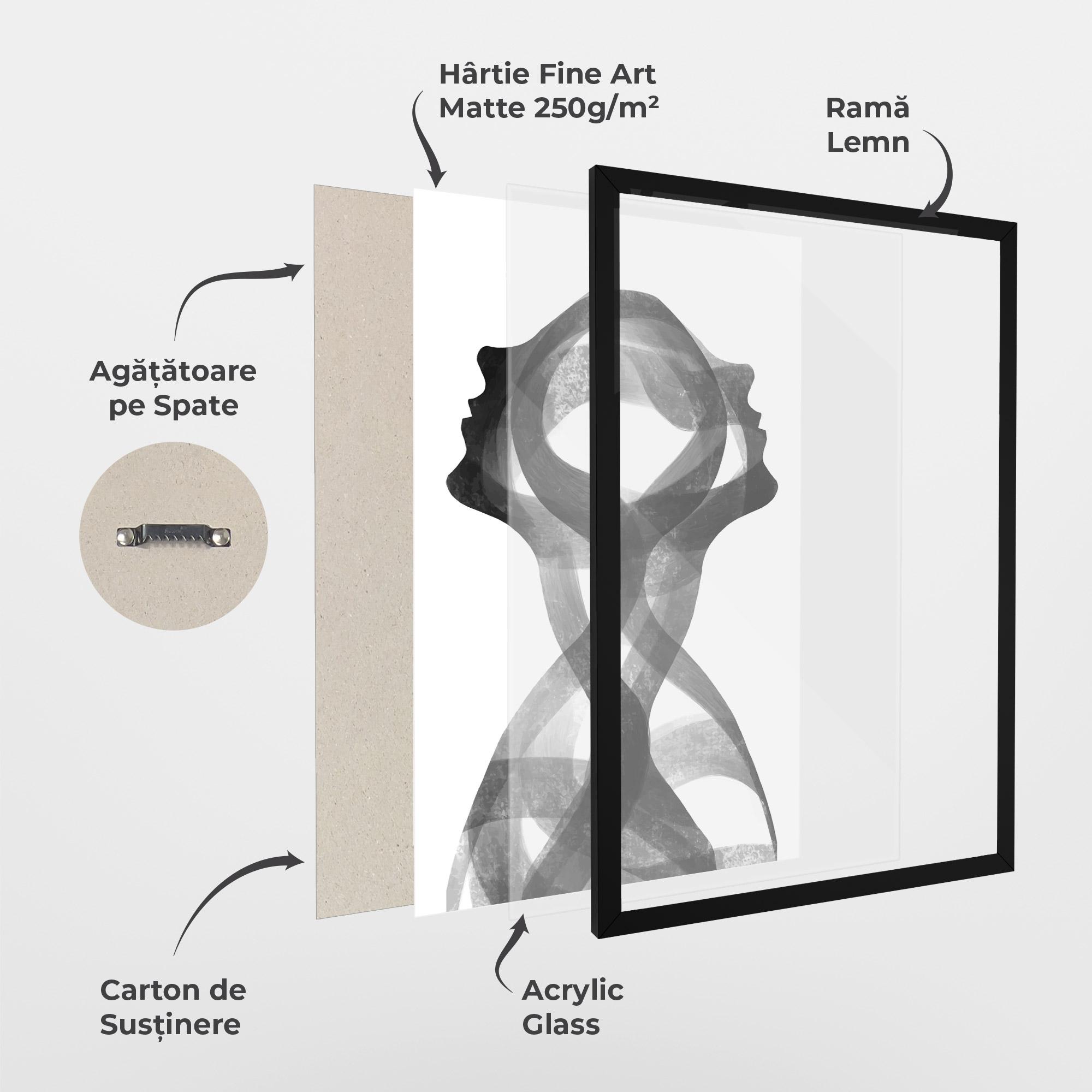 Poster Înrămat Human Conection mockup 1