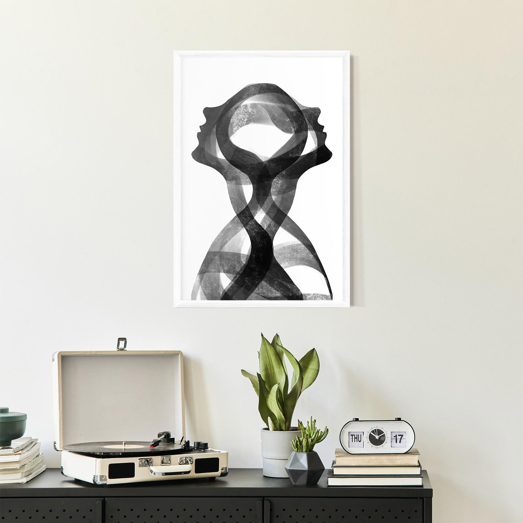 Poster Înrămat Human Conection mockup 2