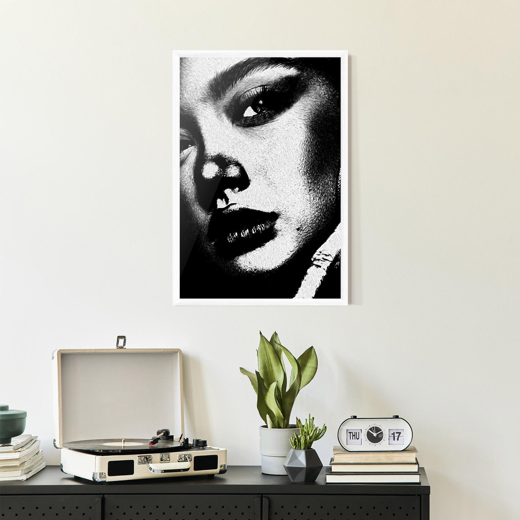 Poster Înrămat White Light Face mockup 2