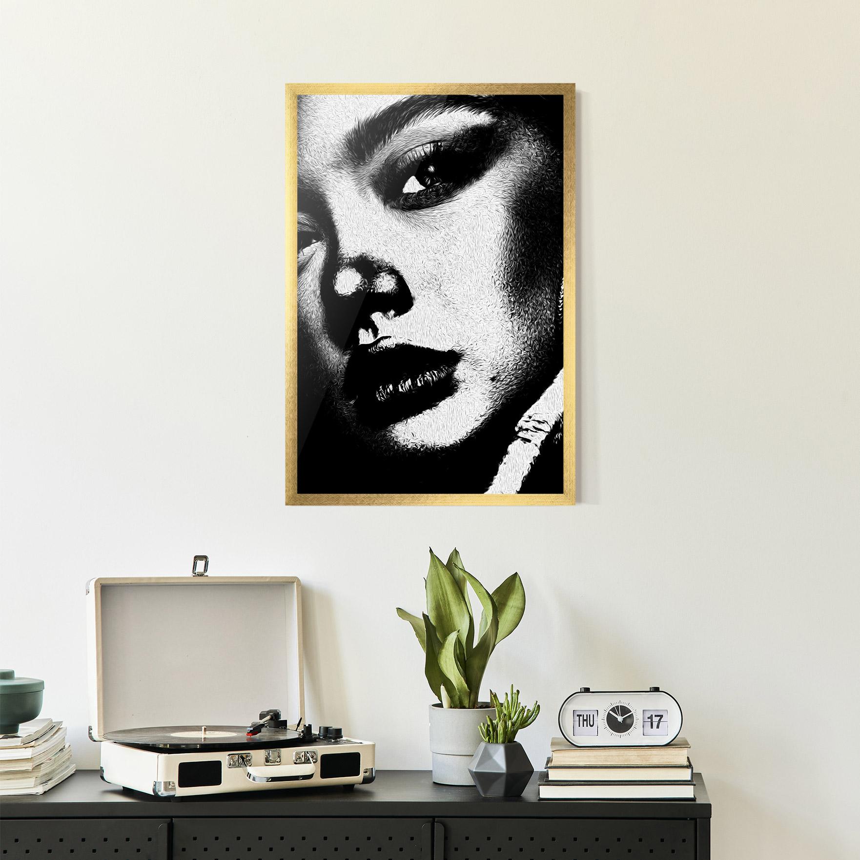 Poster Înrămat White Light Face mockup 2