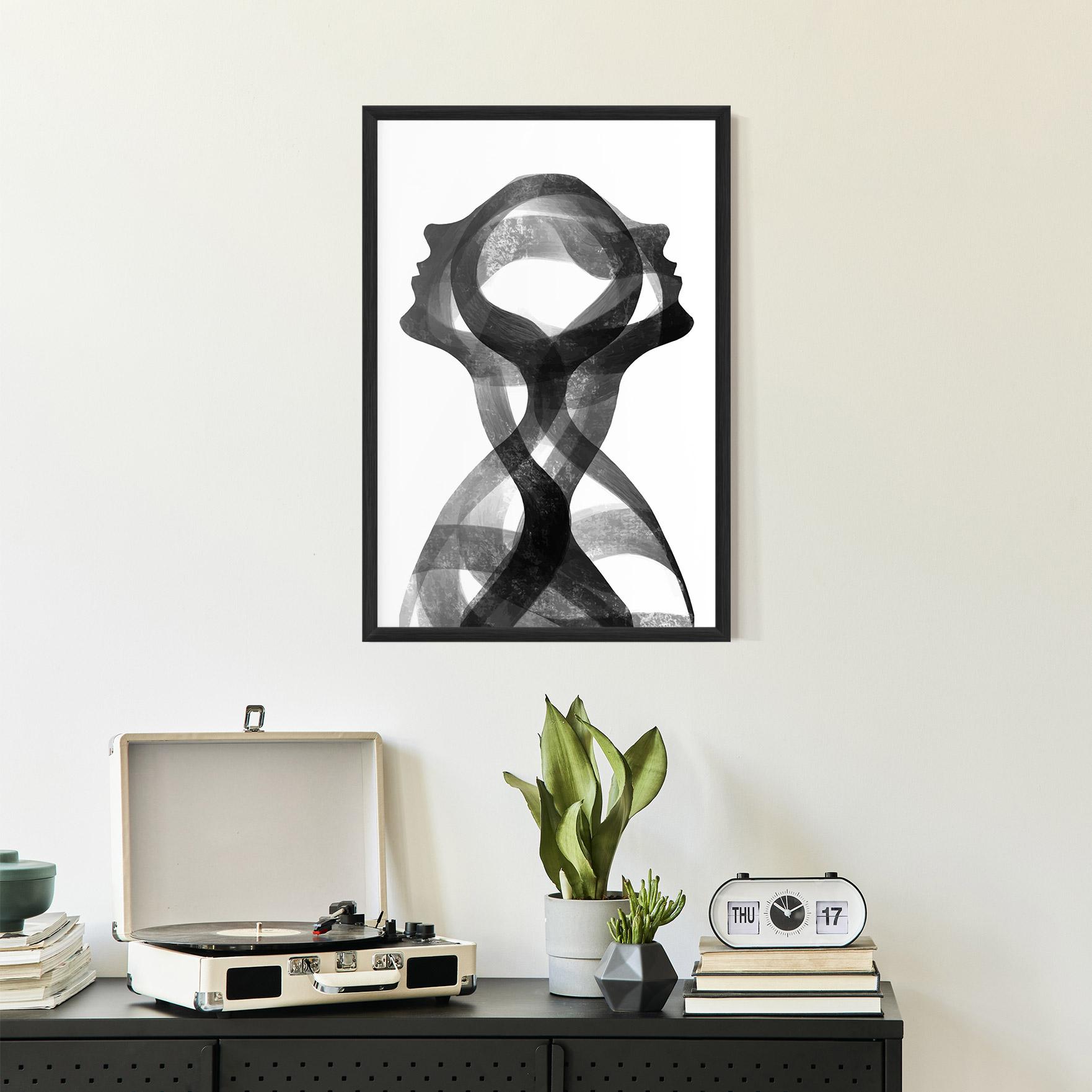 Poster Înrămat Human Conection mockup 2