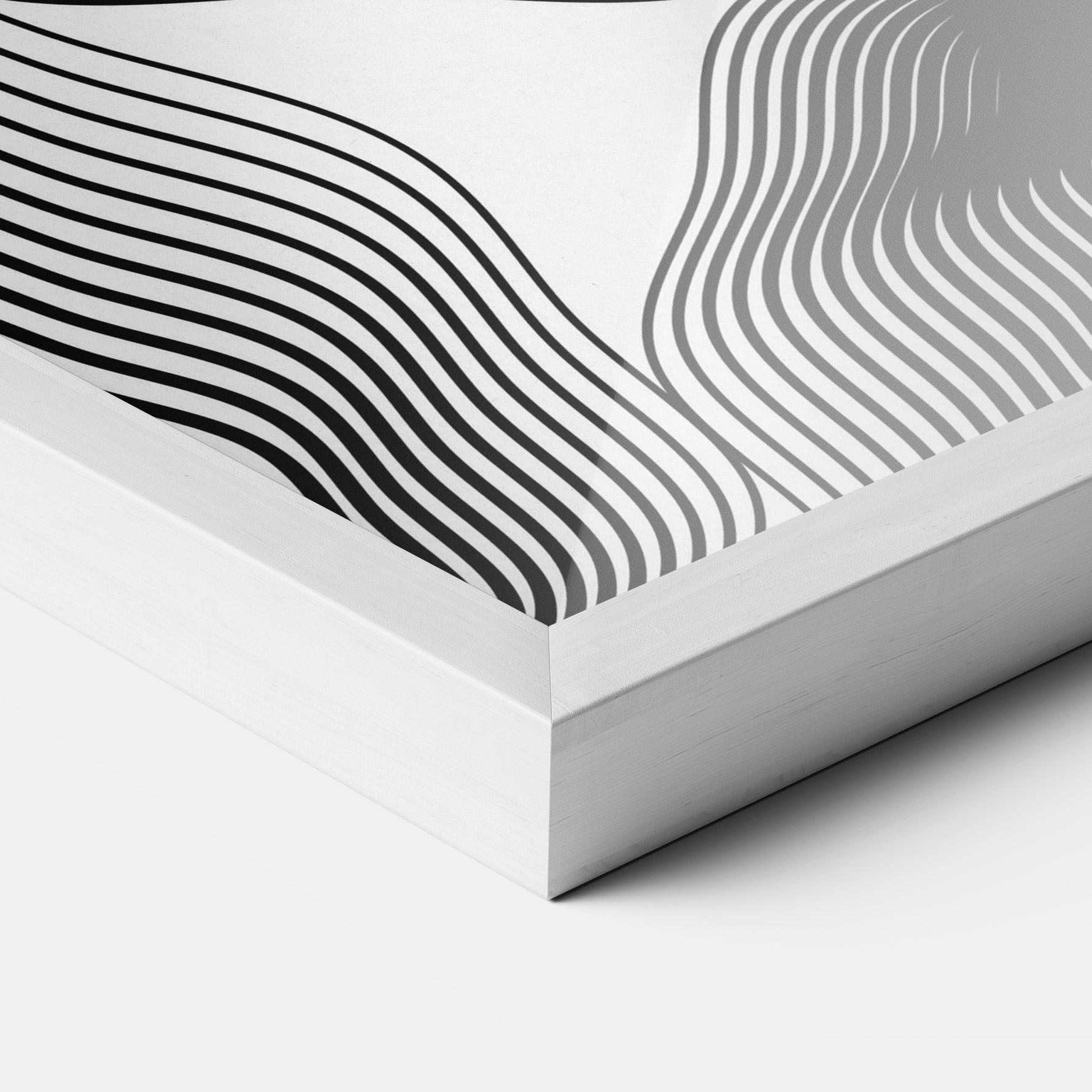 Poster Înrămat Black Line Art mockup 3