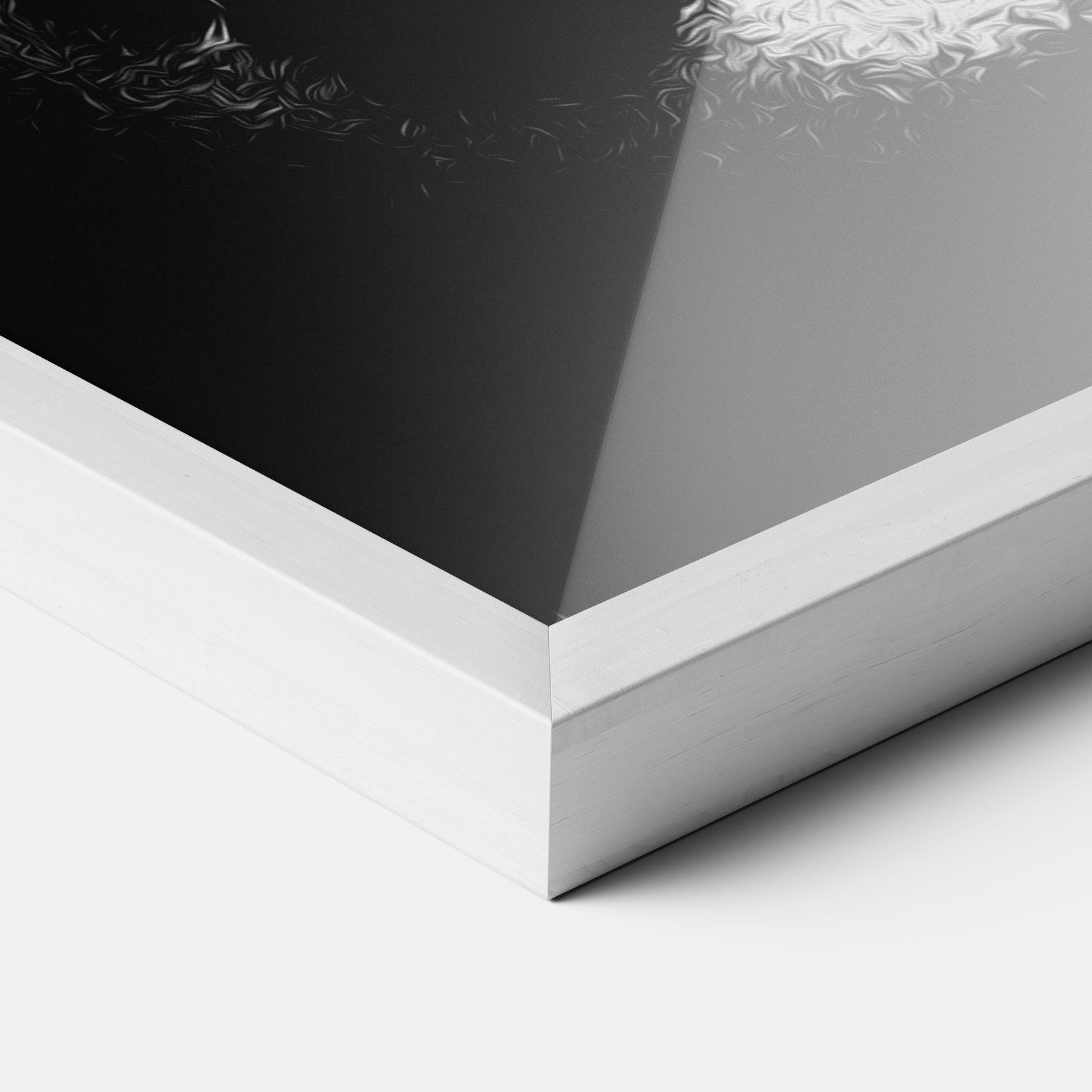 Poster Înrămat White Light Face mockup 3