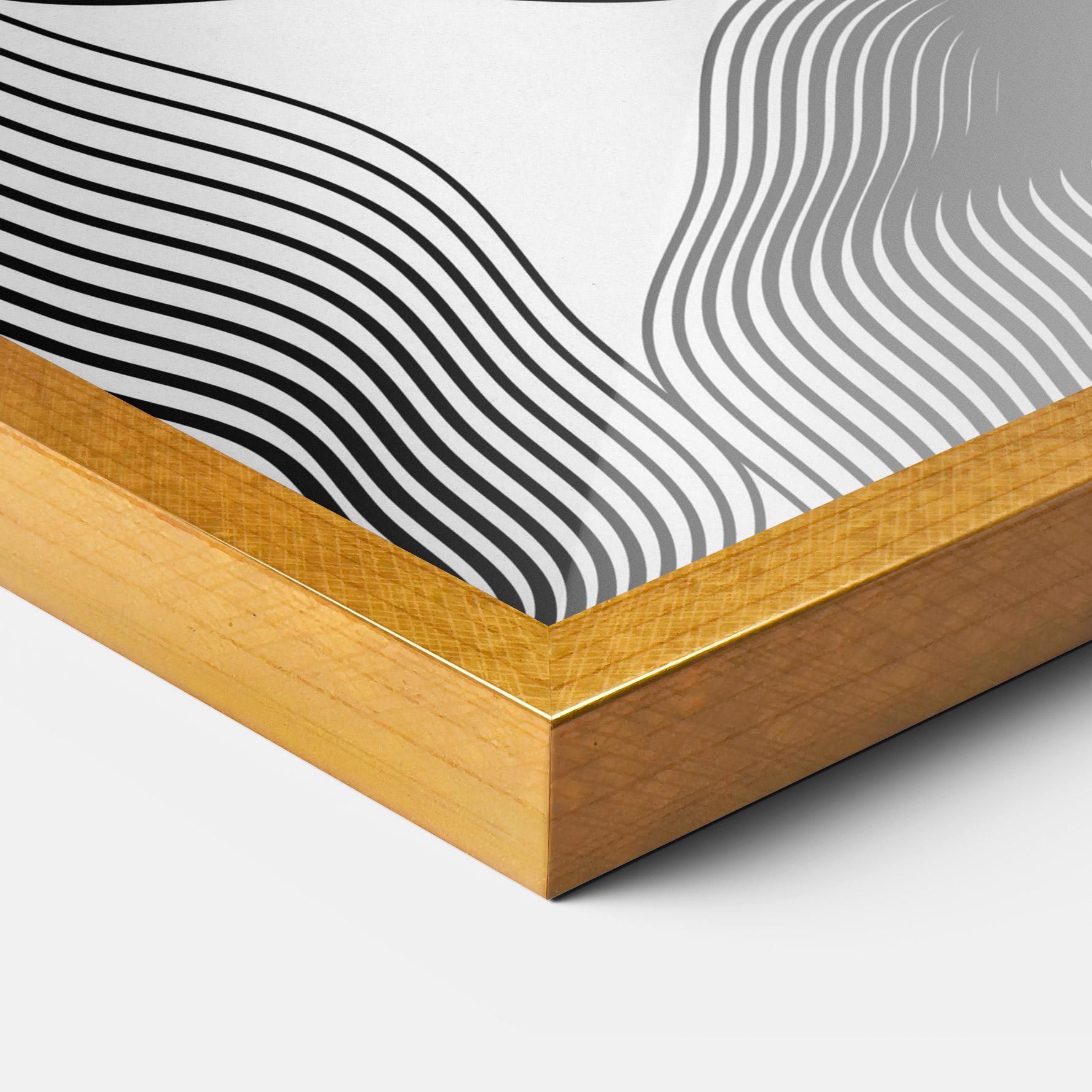 Poster Înrămat Black Line Art mockup 3