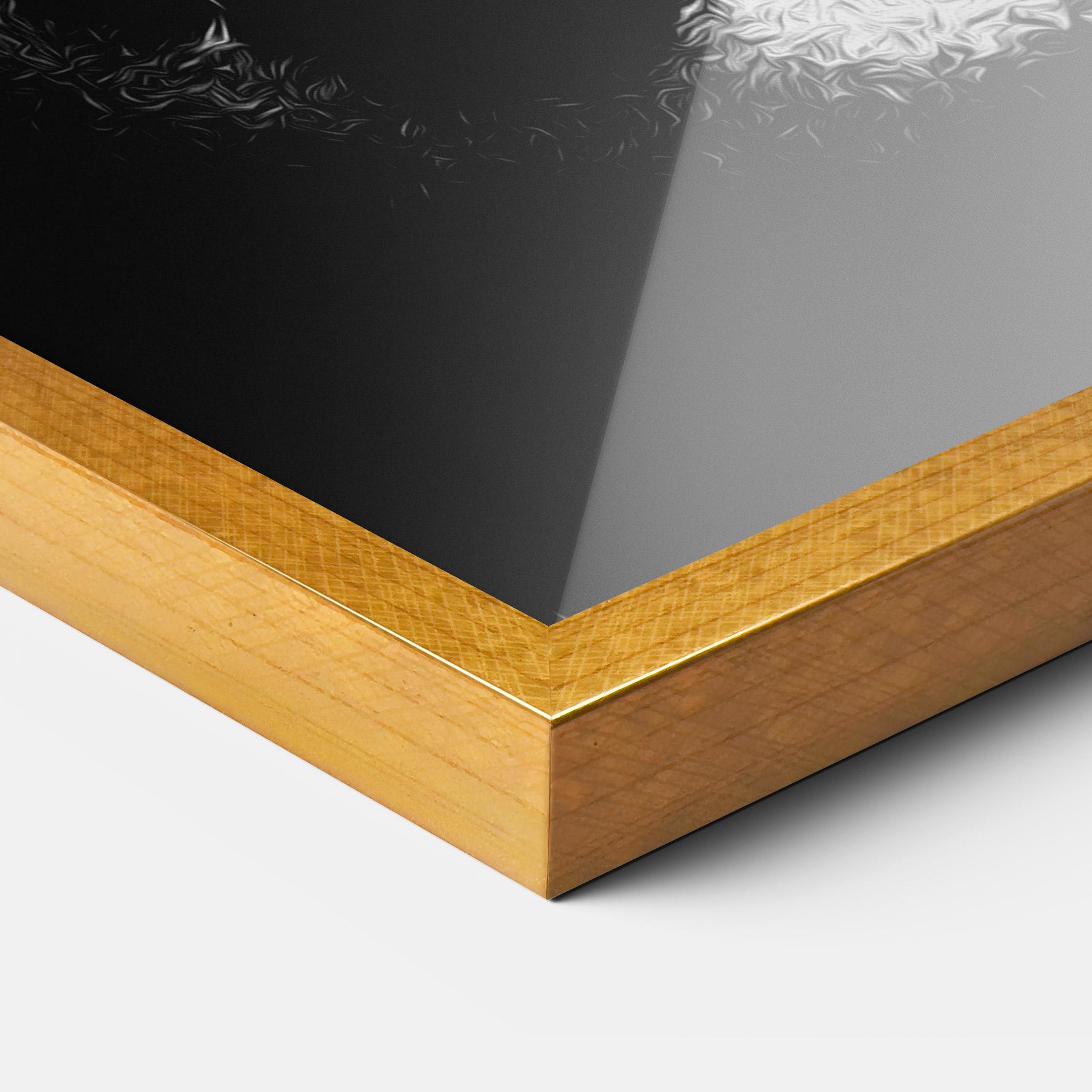 Poster Înrămat White Light Face mockup 3