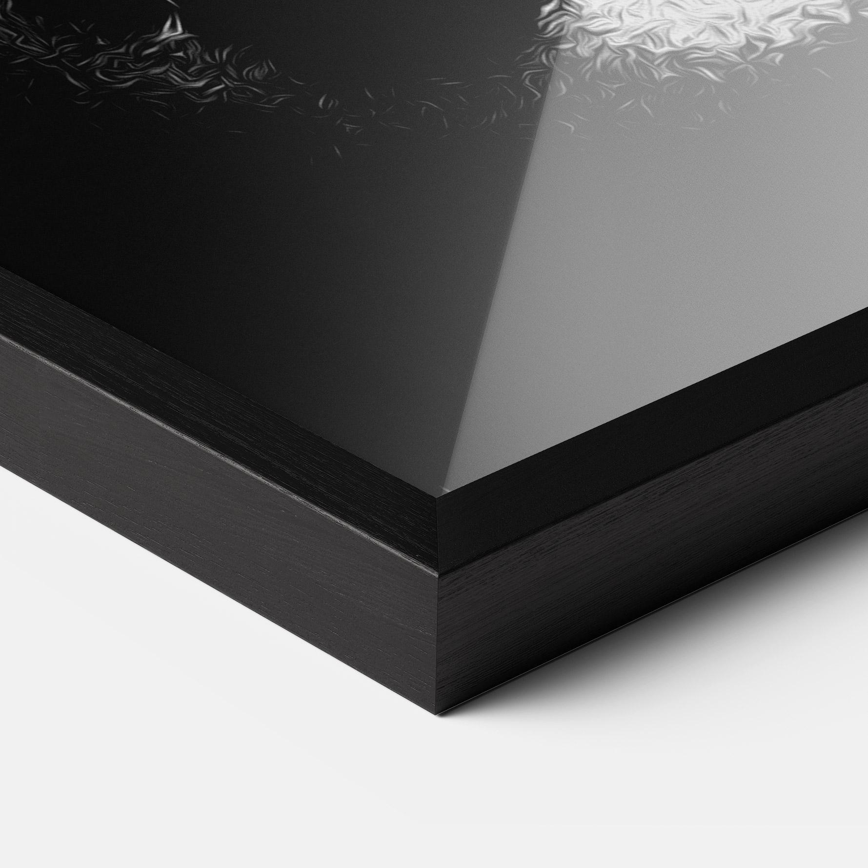 Poster Înrămat White Light Face mockup 3