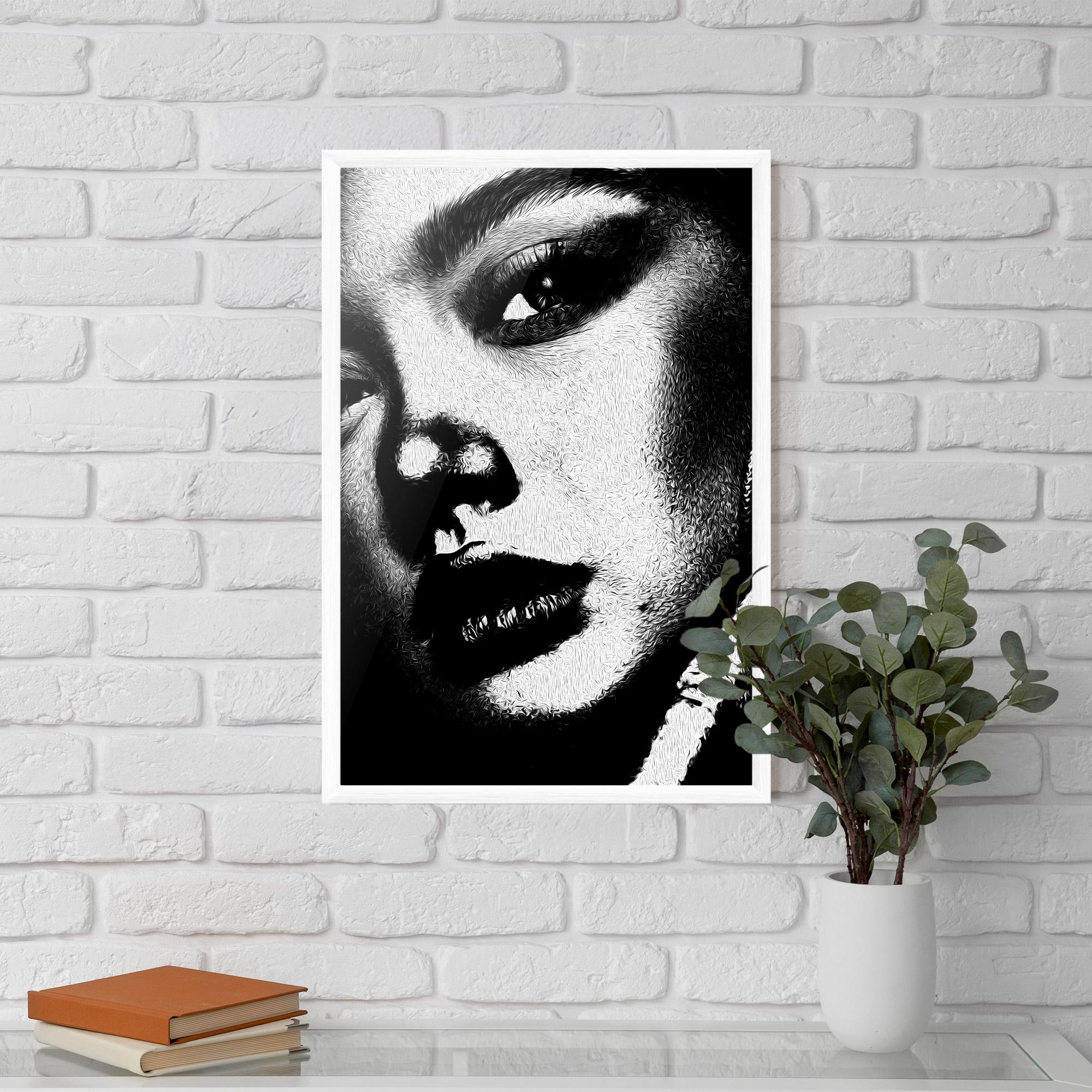 Poster Înrămat White Light Face mockup 5