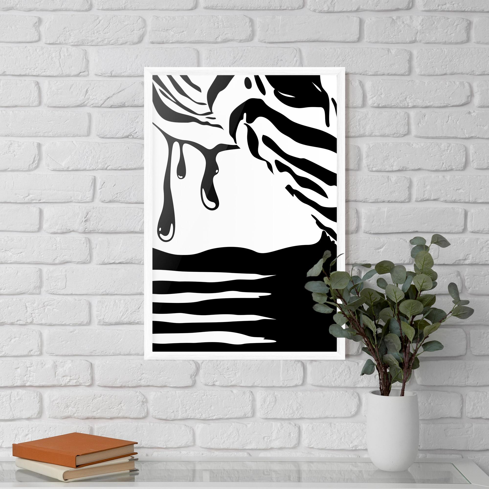 Poster Înrămat Zebra Eye mockup 5