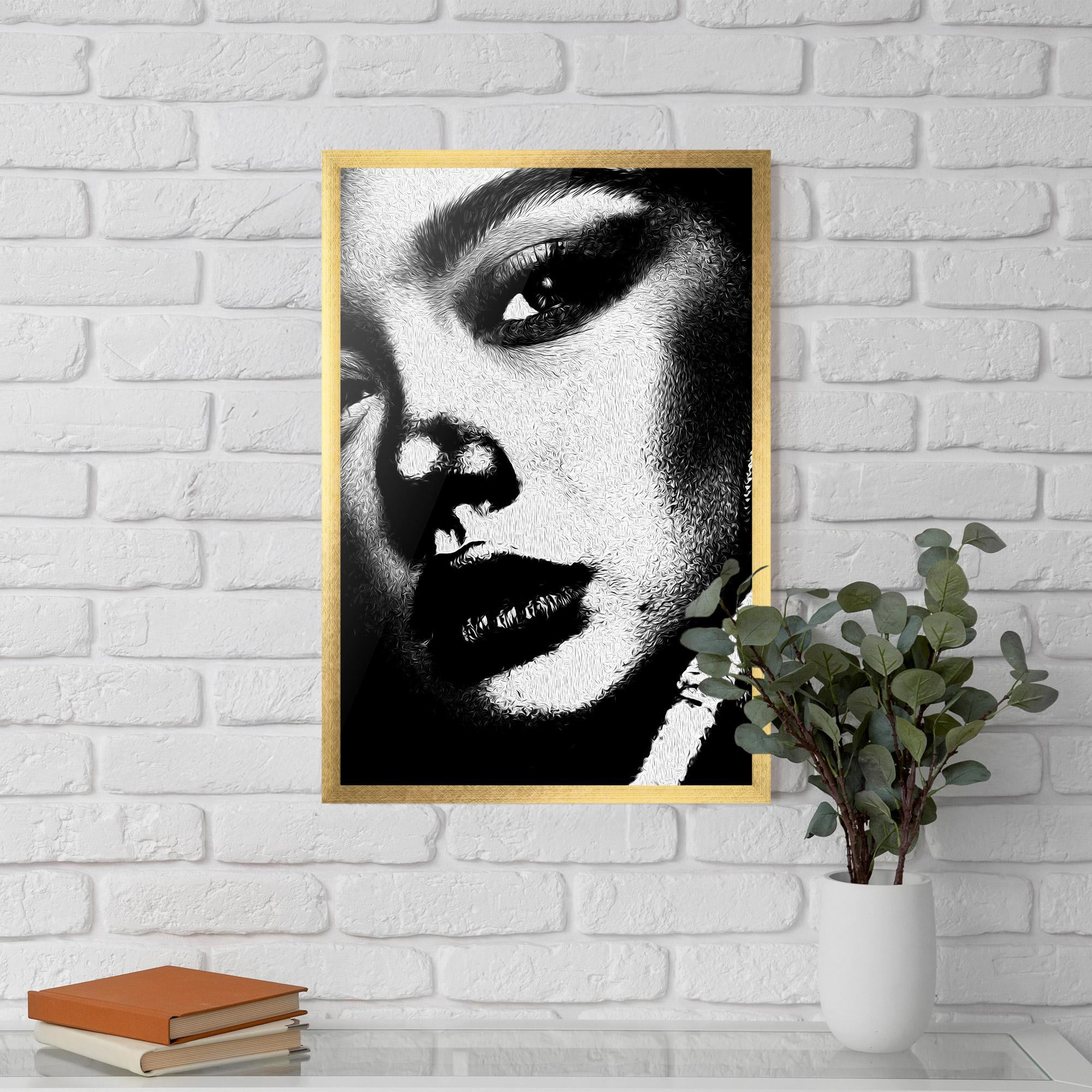 Poster Înrămat White Light Face mockup 5