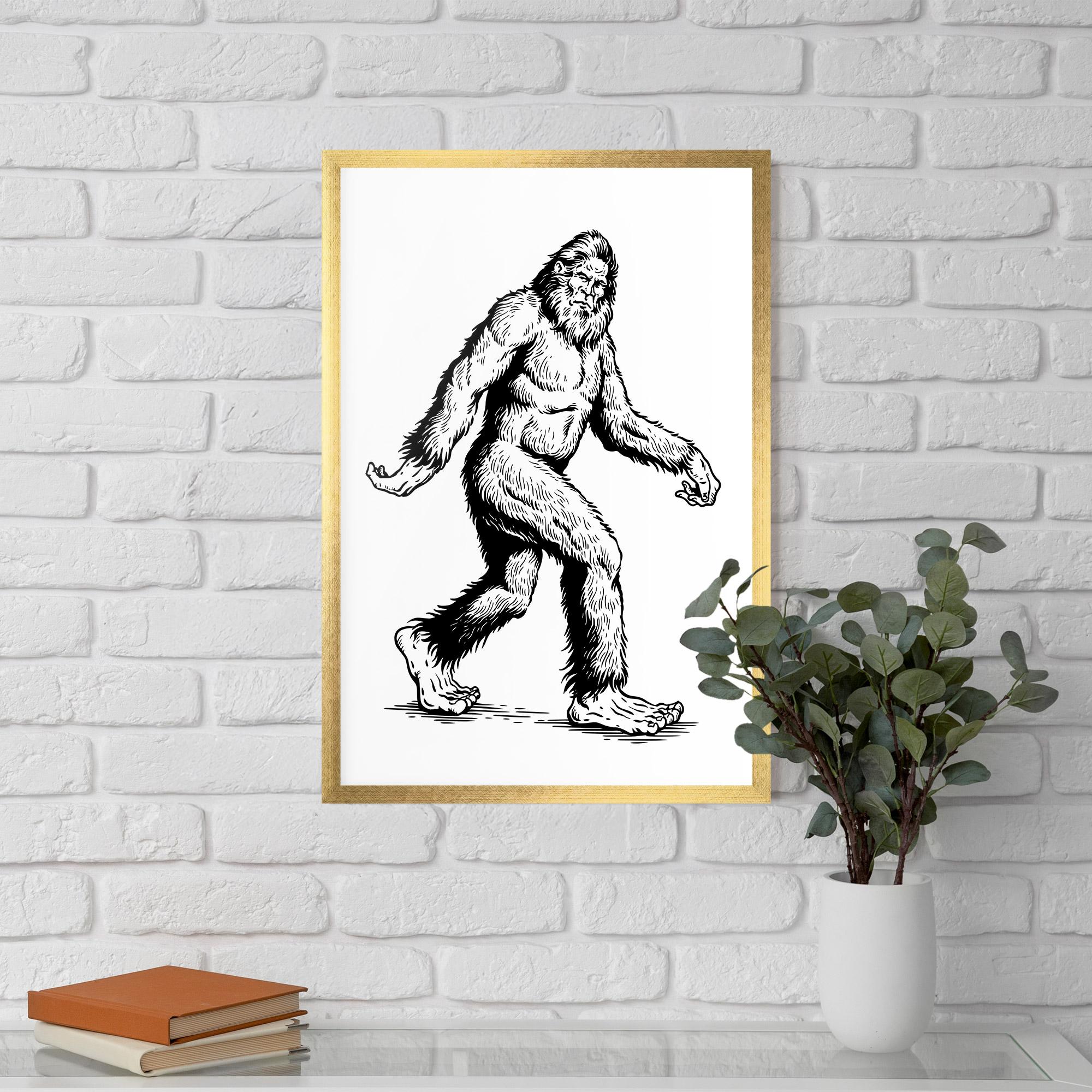 Poster Înrămat Yeti mockup 5