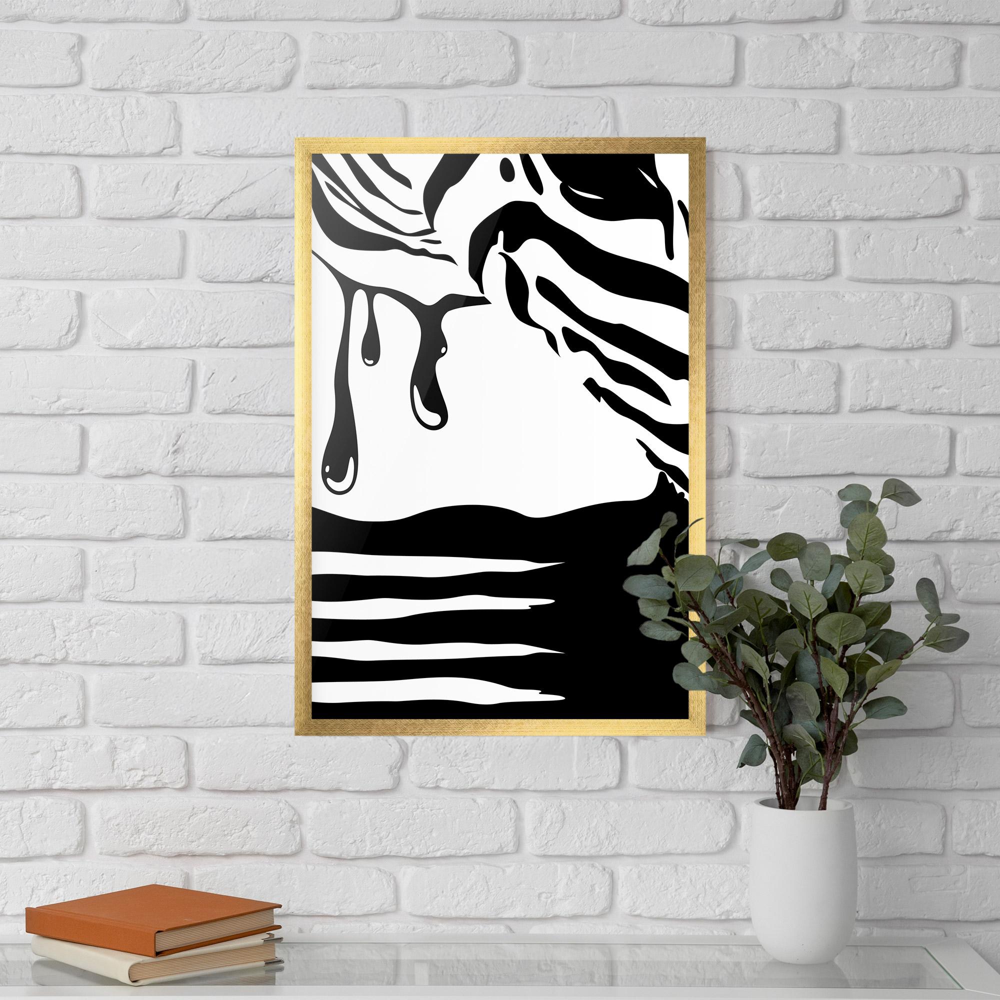Poster Înrămat Zebra Eye mockup 5