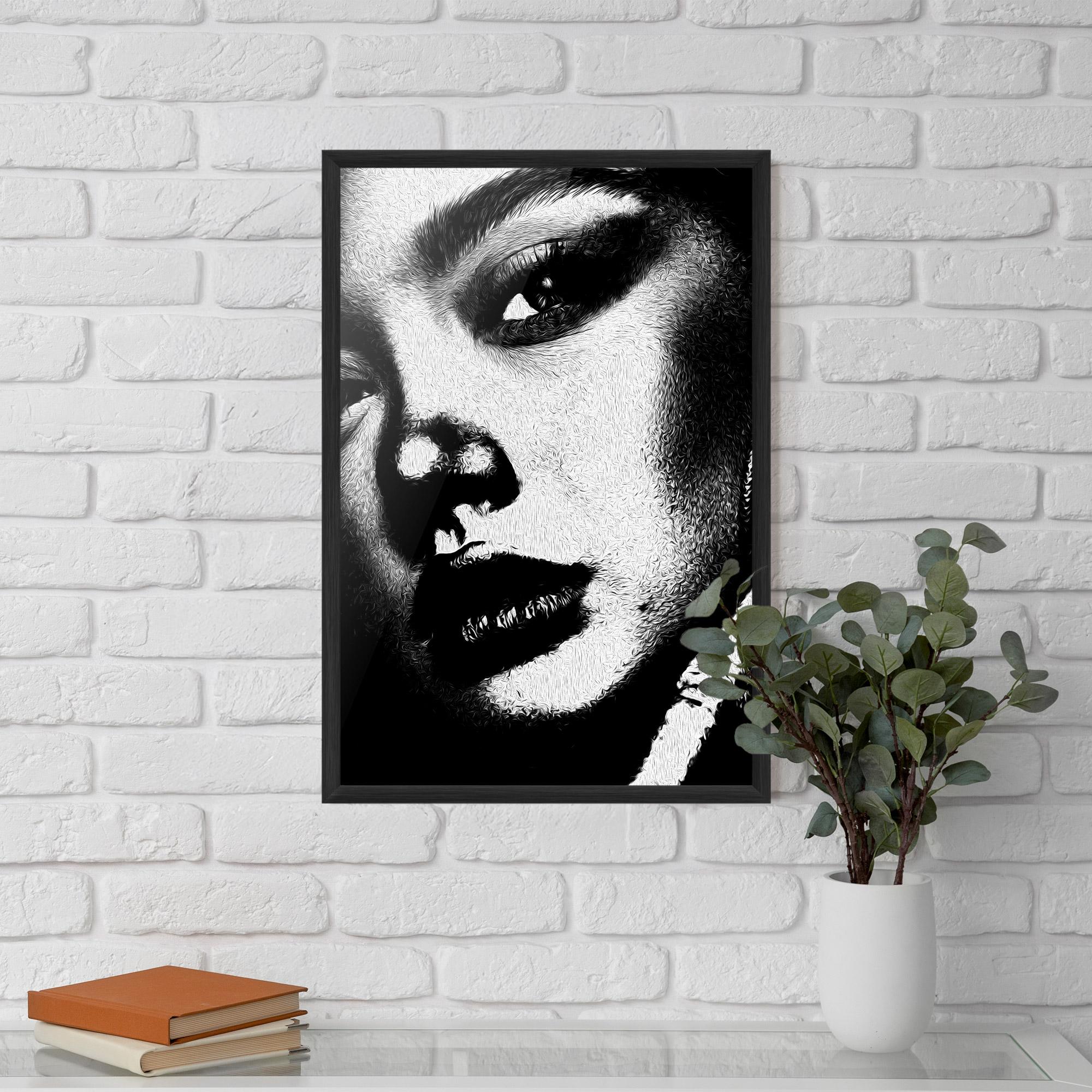 Poster Înrămat White Light Face mockup 5