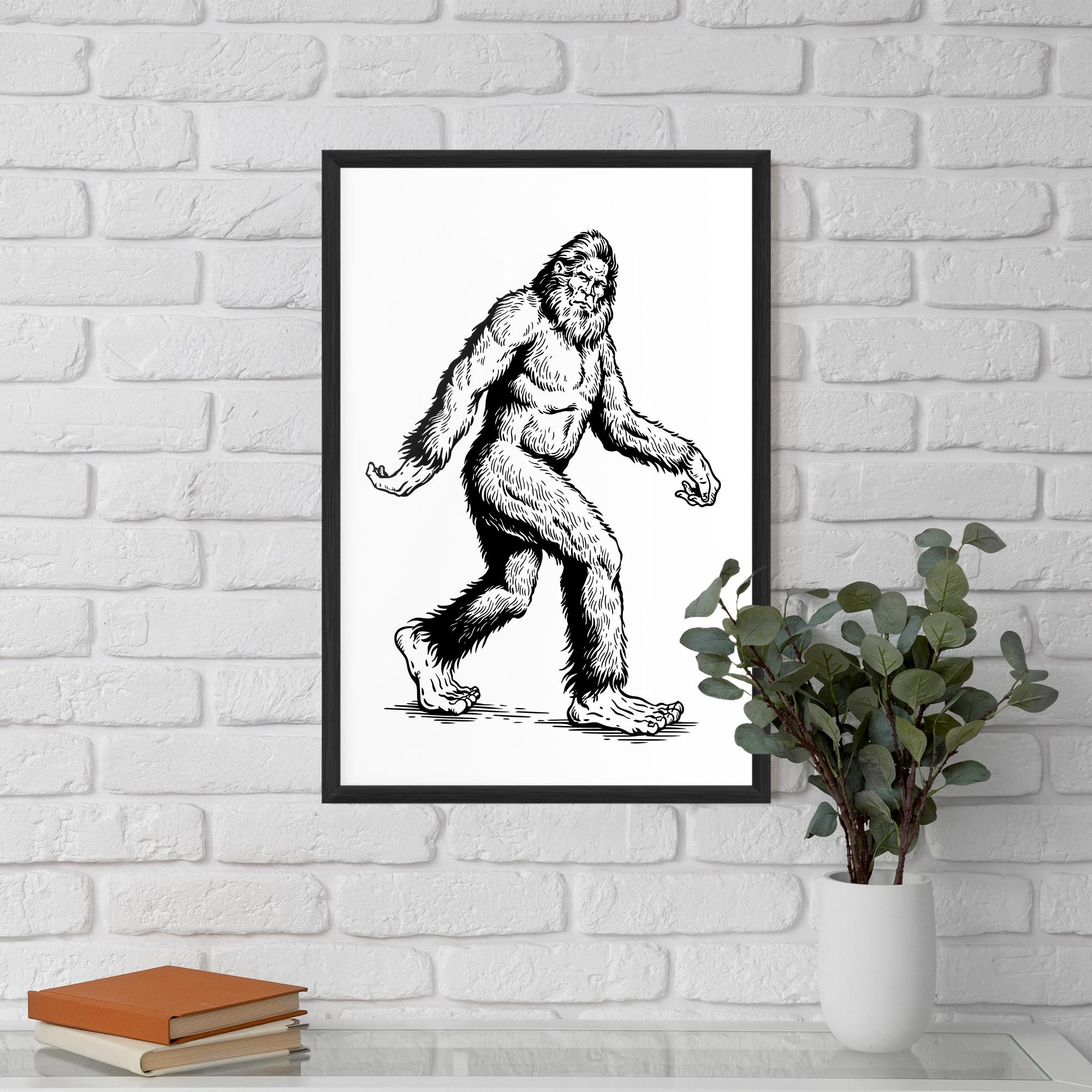 Poster Înrămat Yeti mockup 5