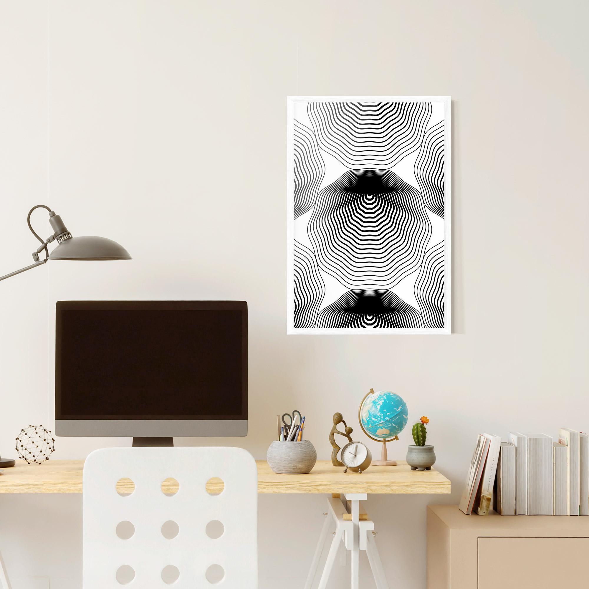 Poster Înrămat Black Line Art mockup 6