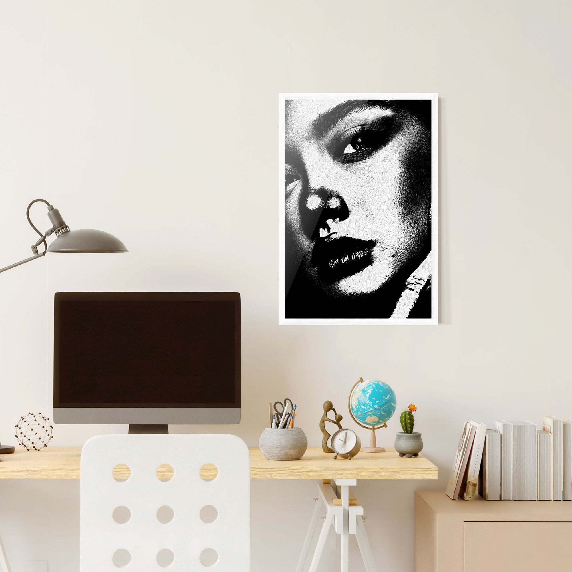 White Light Face mockup 6