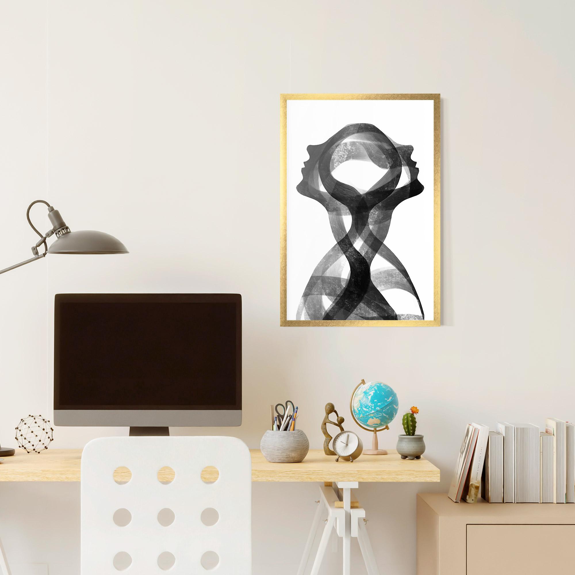 Poster Înrămat Human Conection mockup 6