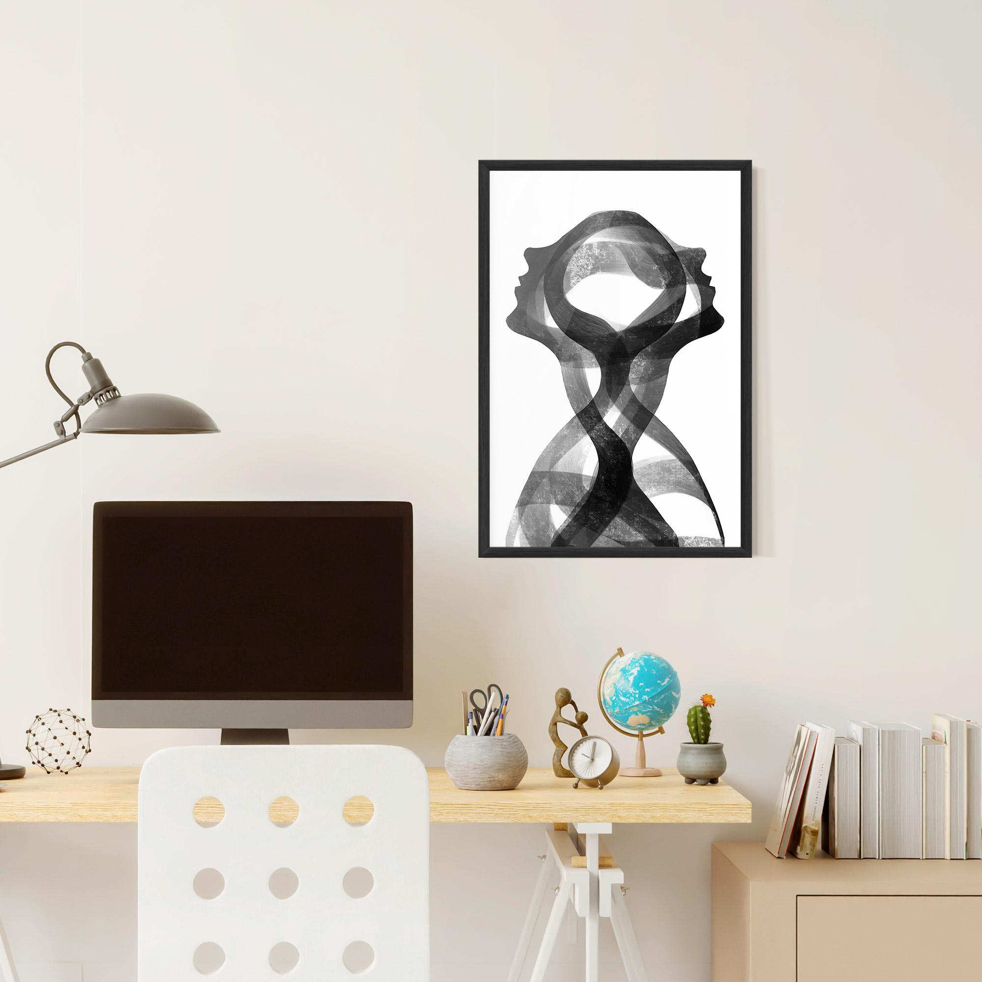 Poster Înrămat Human Conection mockup 6