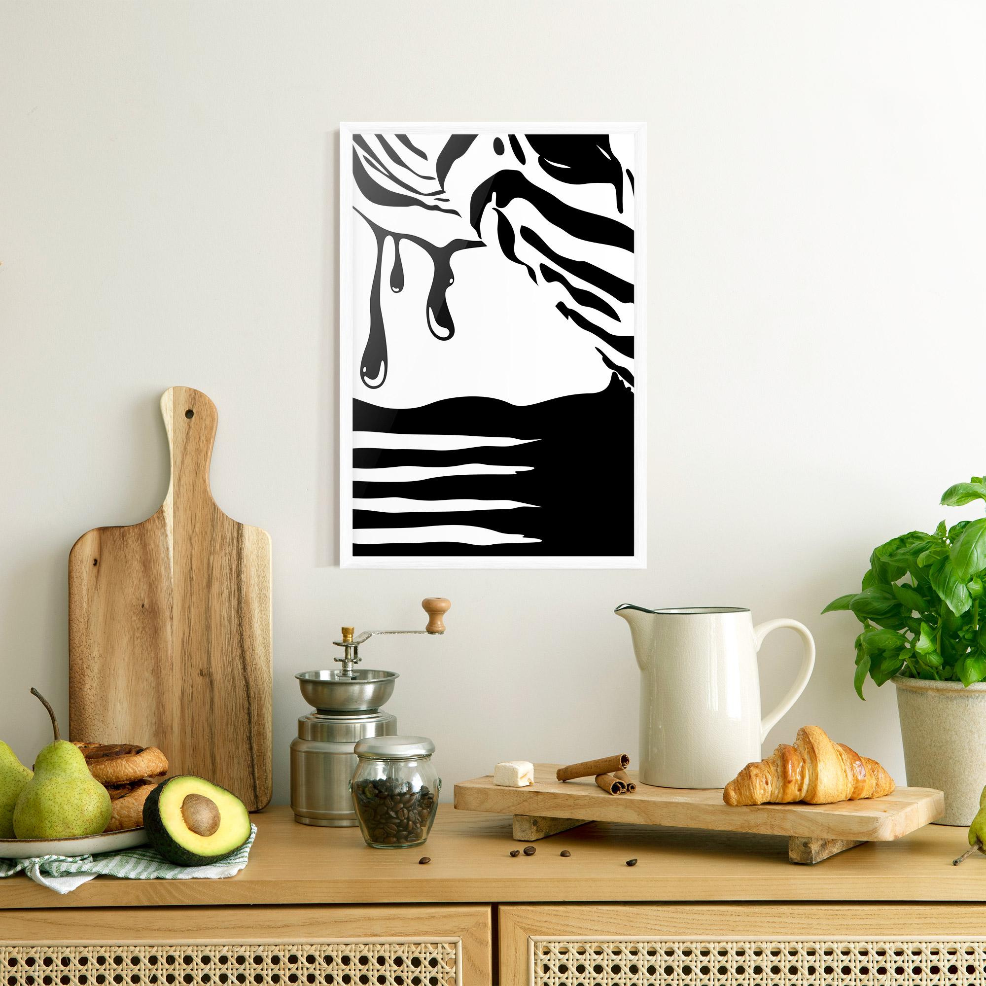 Poster Înrămat Zebra Eye mockup 8