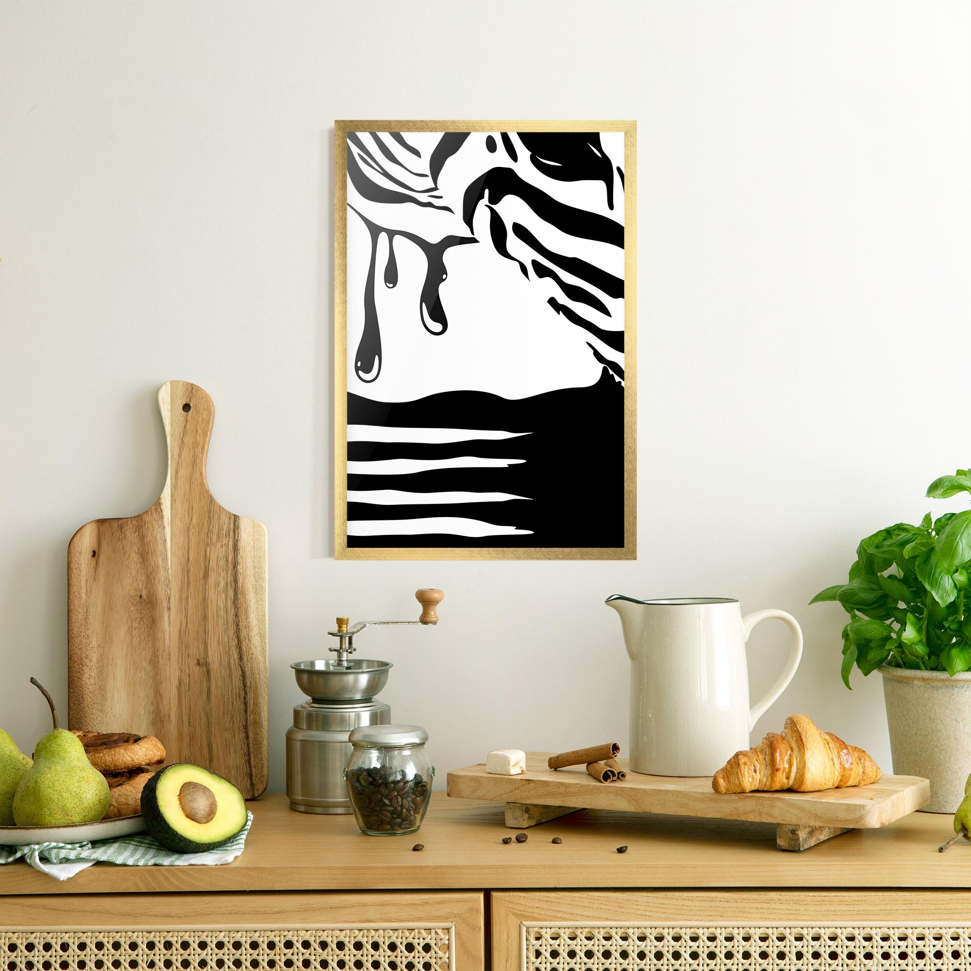 Poster Înrămat Zebra Eye mockup 8