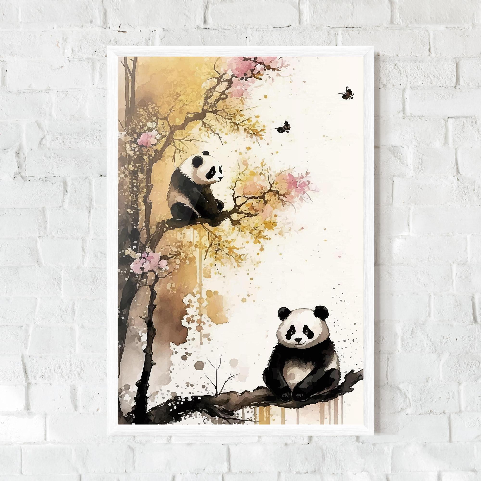 Poster Înrămat Panda Asiatic View mockup 0