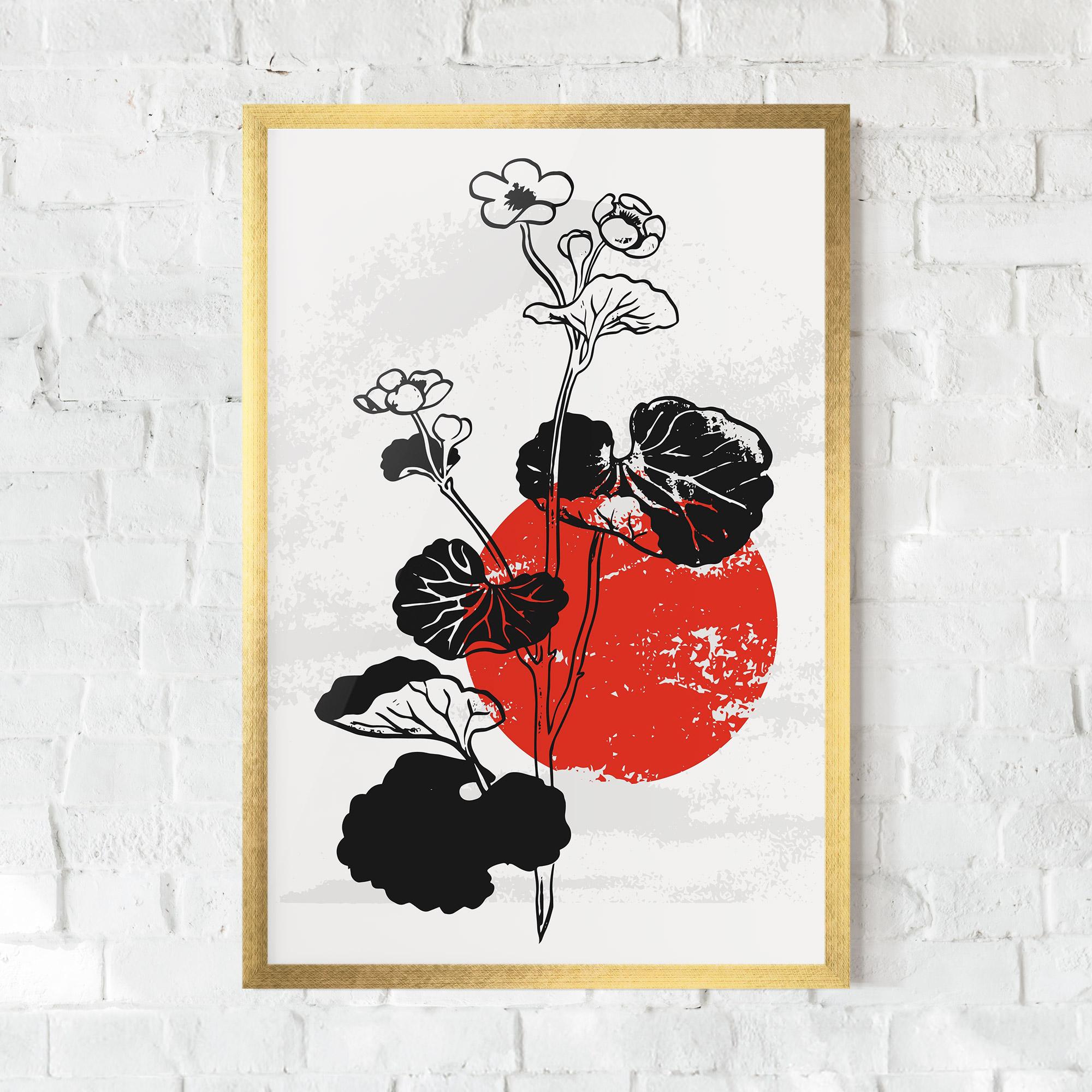 Poster Înrămat Japan Plant Art mockup 0