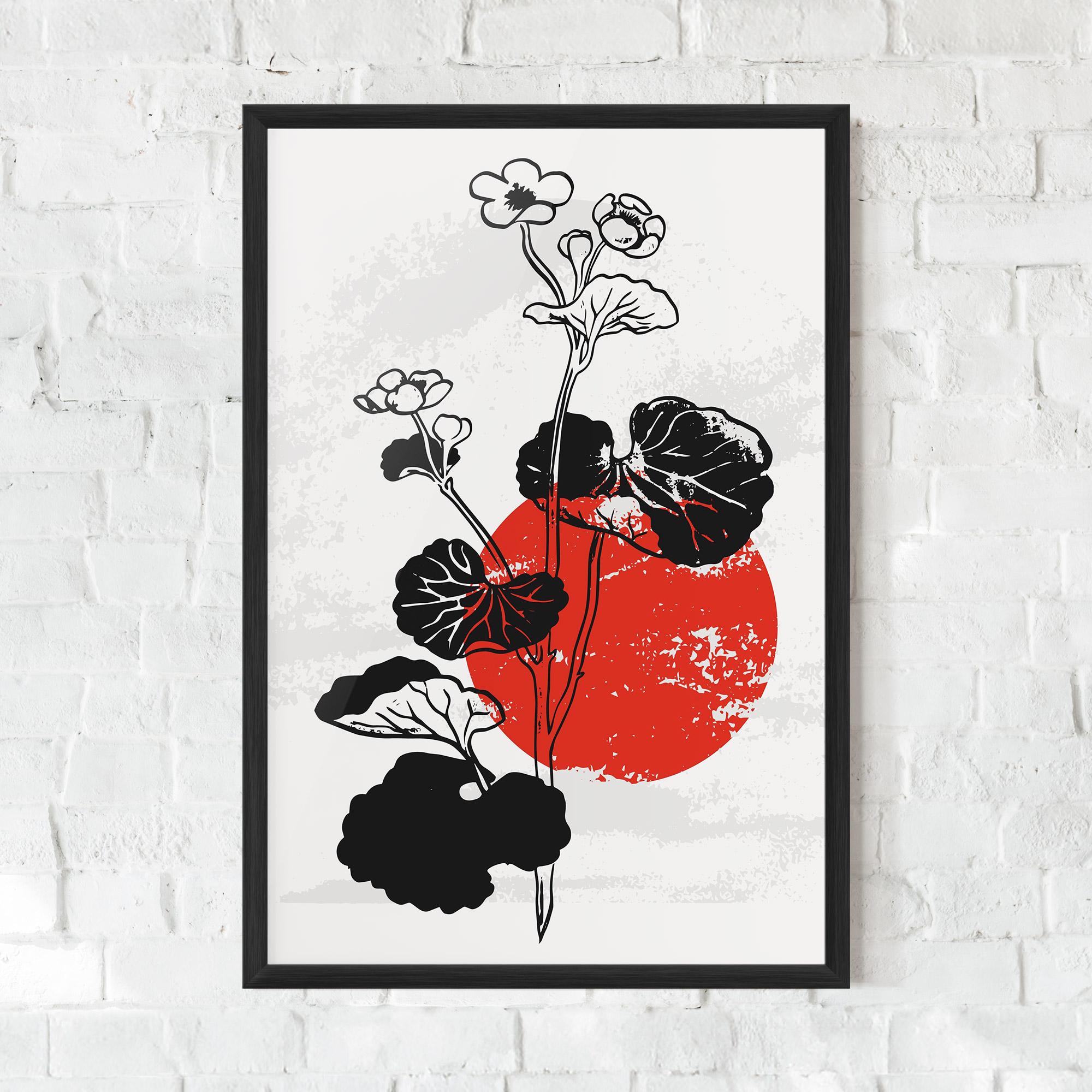 Poster Înrămat Japan Plant Art mockup 0