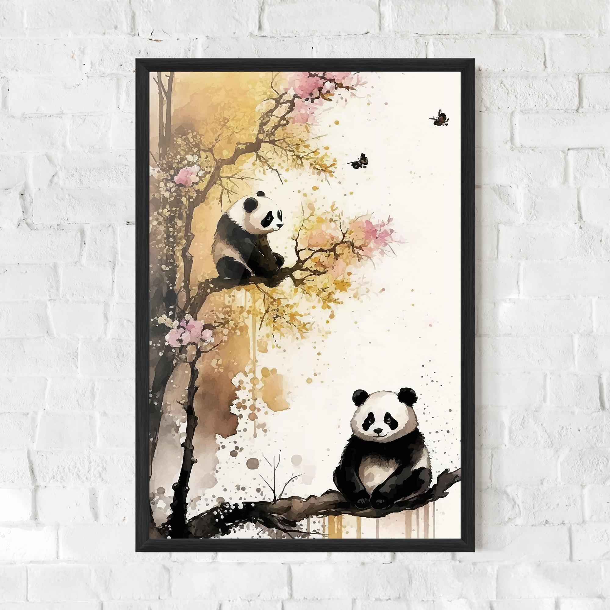 Poster Înrămat Panda Asiatic View mockup 0