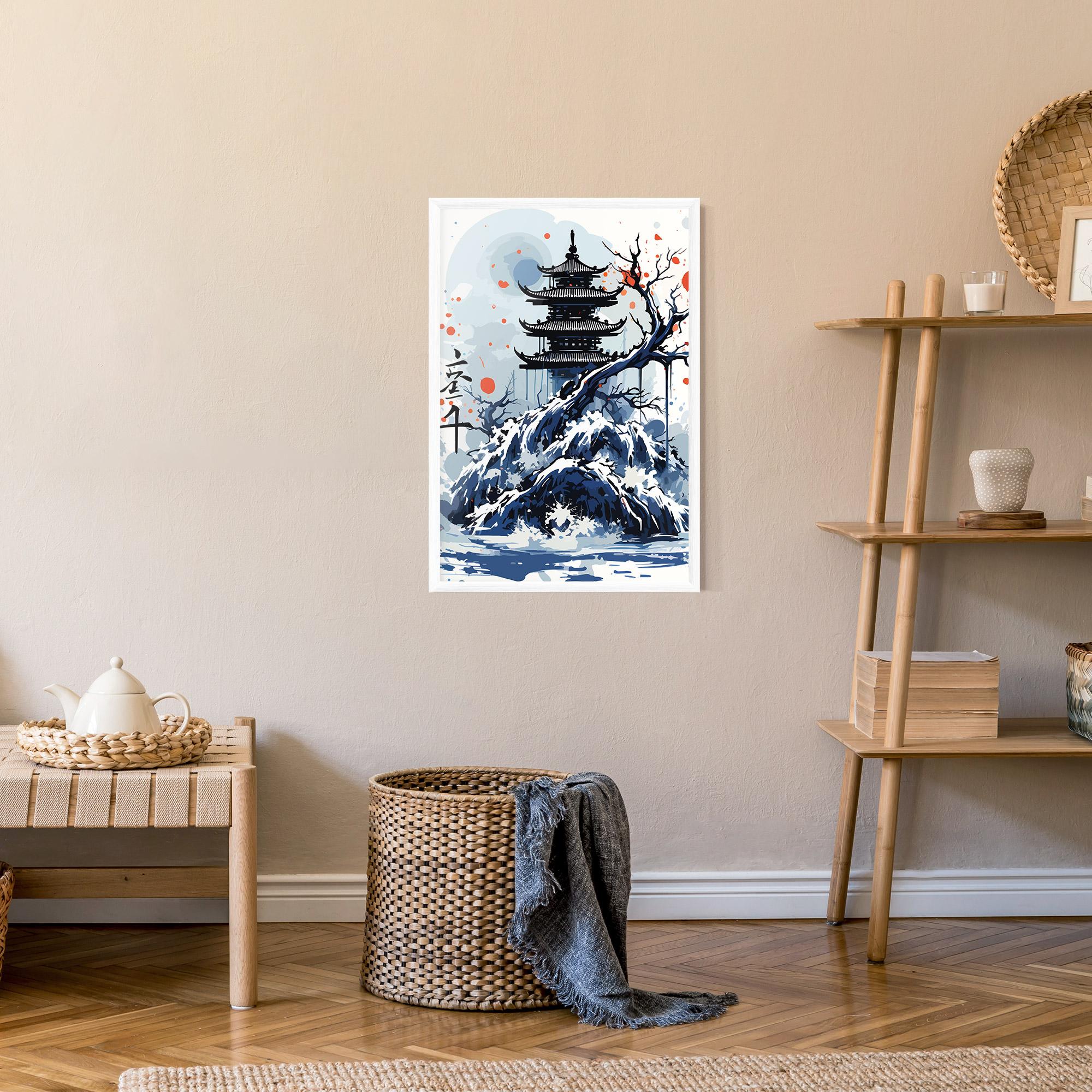 Poster Înrămat Asiatic Winter Art mockup 9