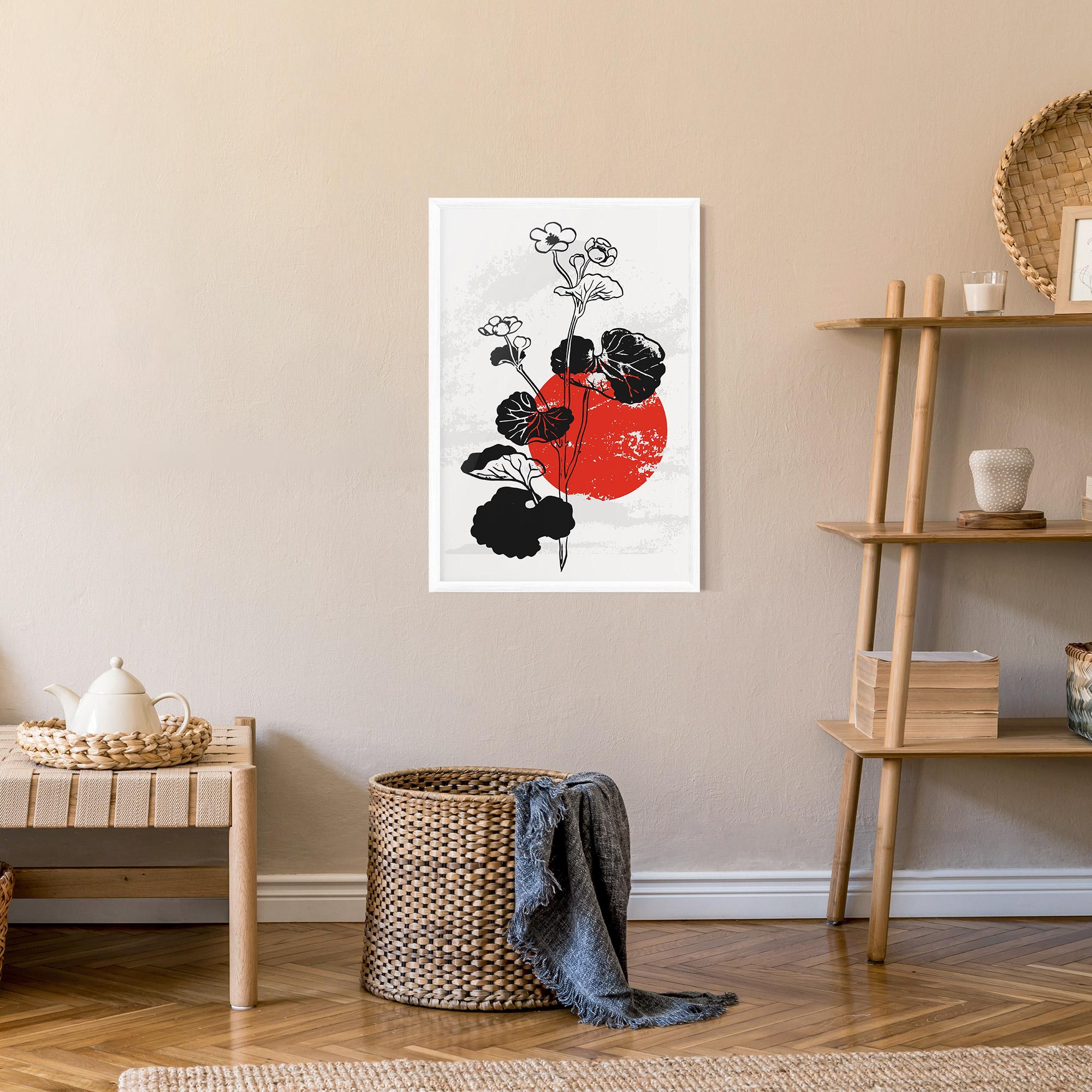 Poster Înrămat Japan Plant Art mockup 9