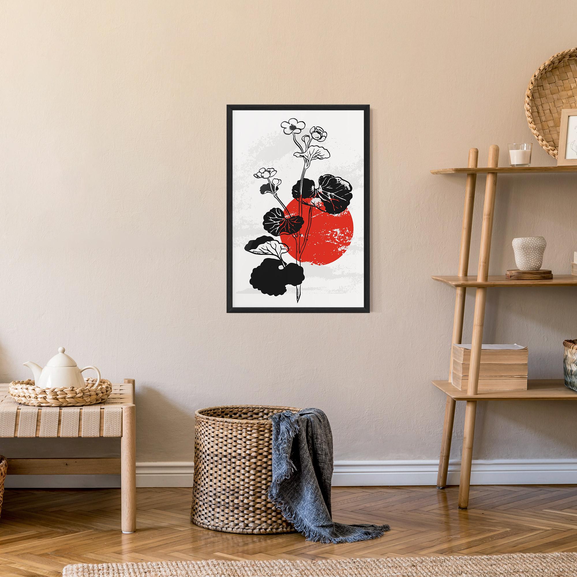 Poster Înrămat Japan Plant Art mockup 9