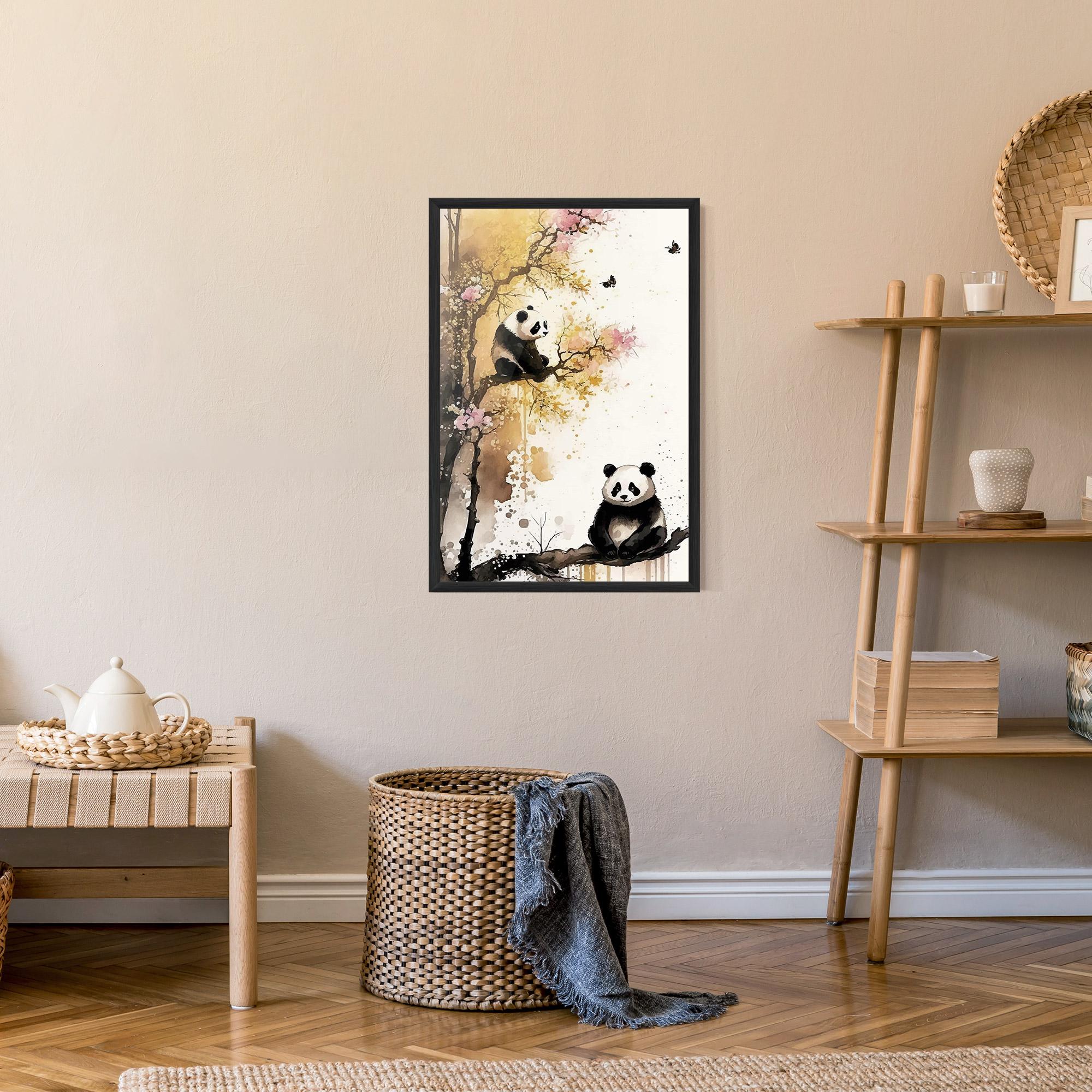 Poster Înrămat Panda Asiatic View mockup 9