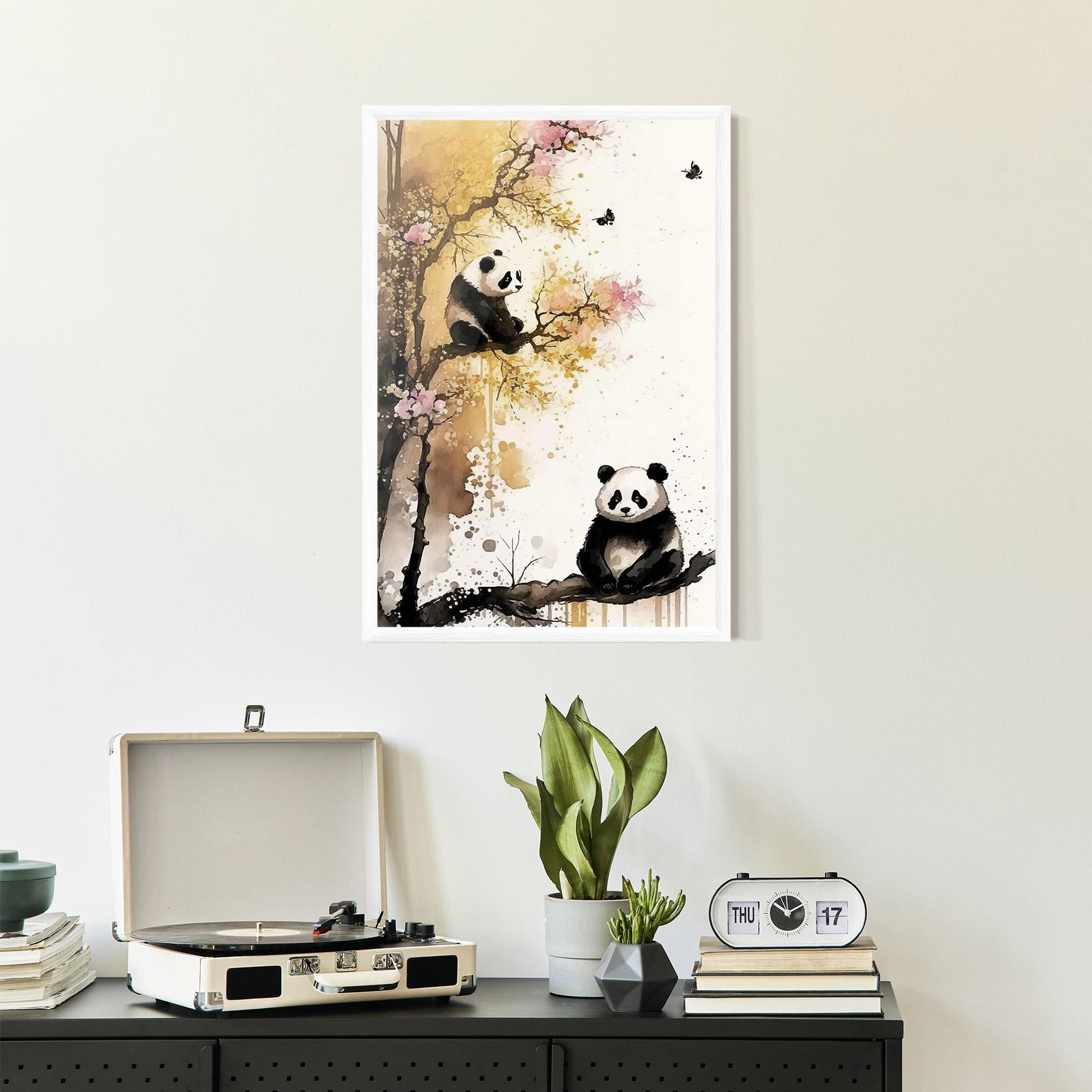 Poster Înrămat Panda Asiatic View mockup 2