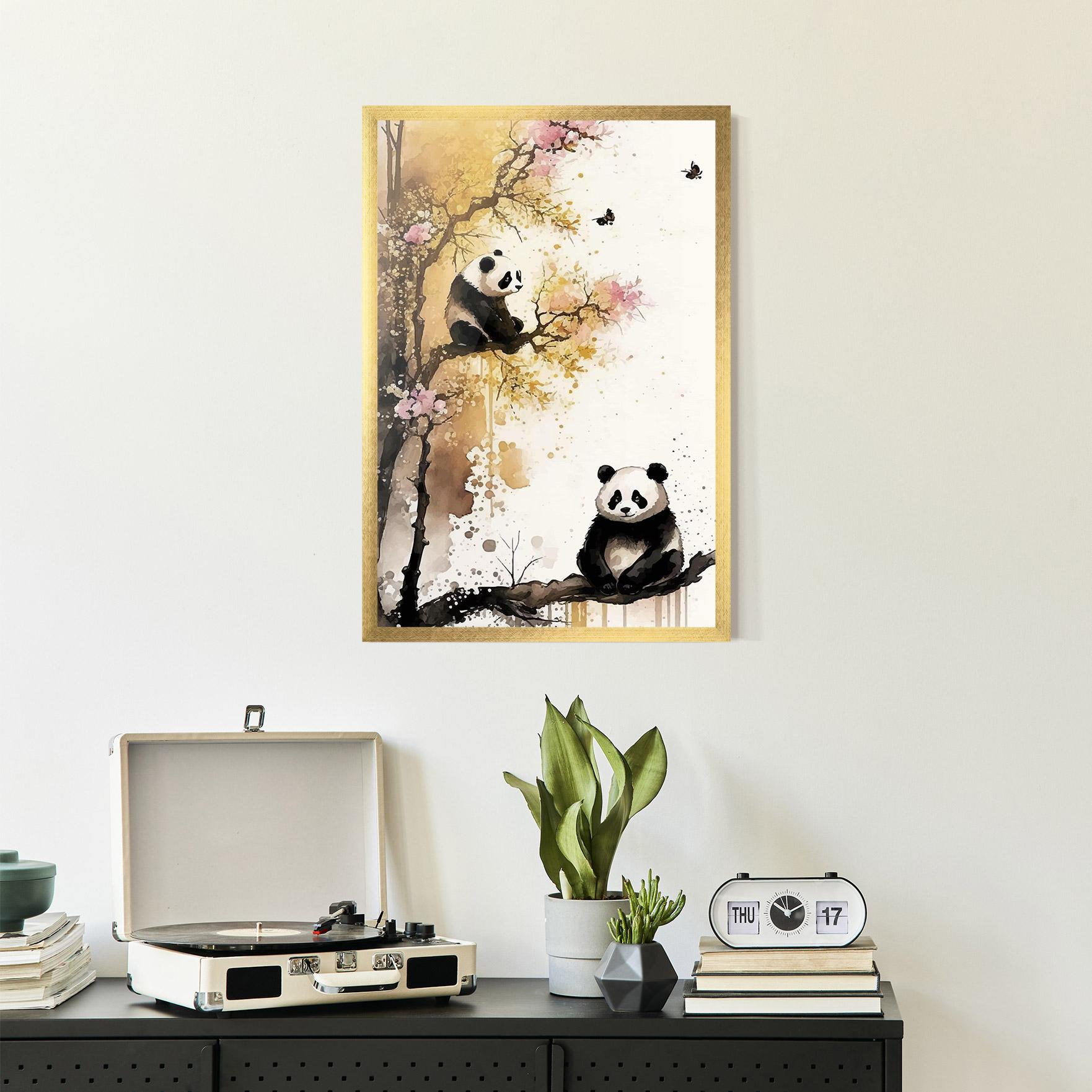 Poster Înrămat Panda Asiatic View mockup 2