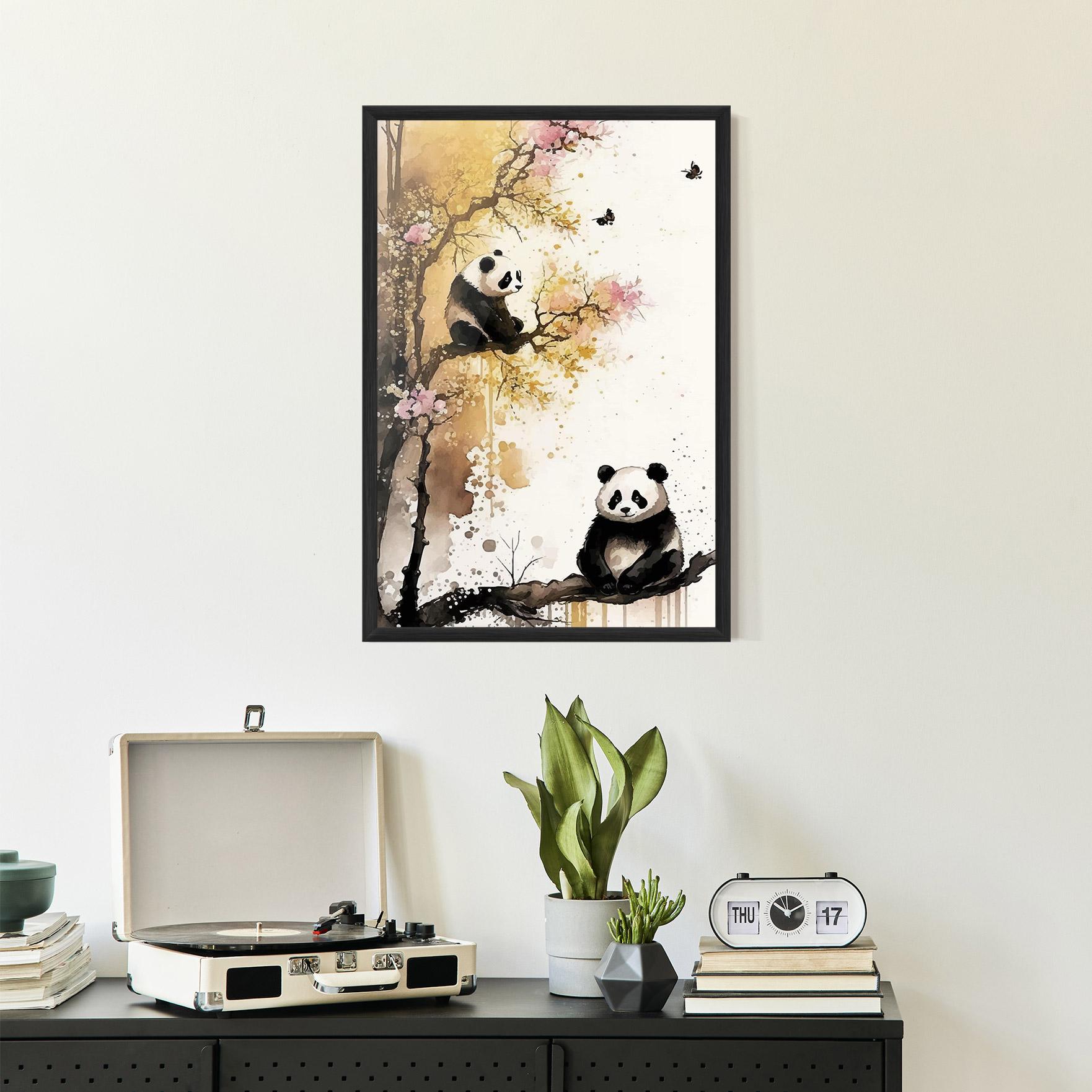 Poster Înrămat Panda Asiatic View mockup 2