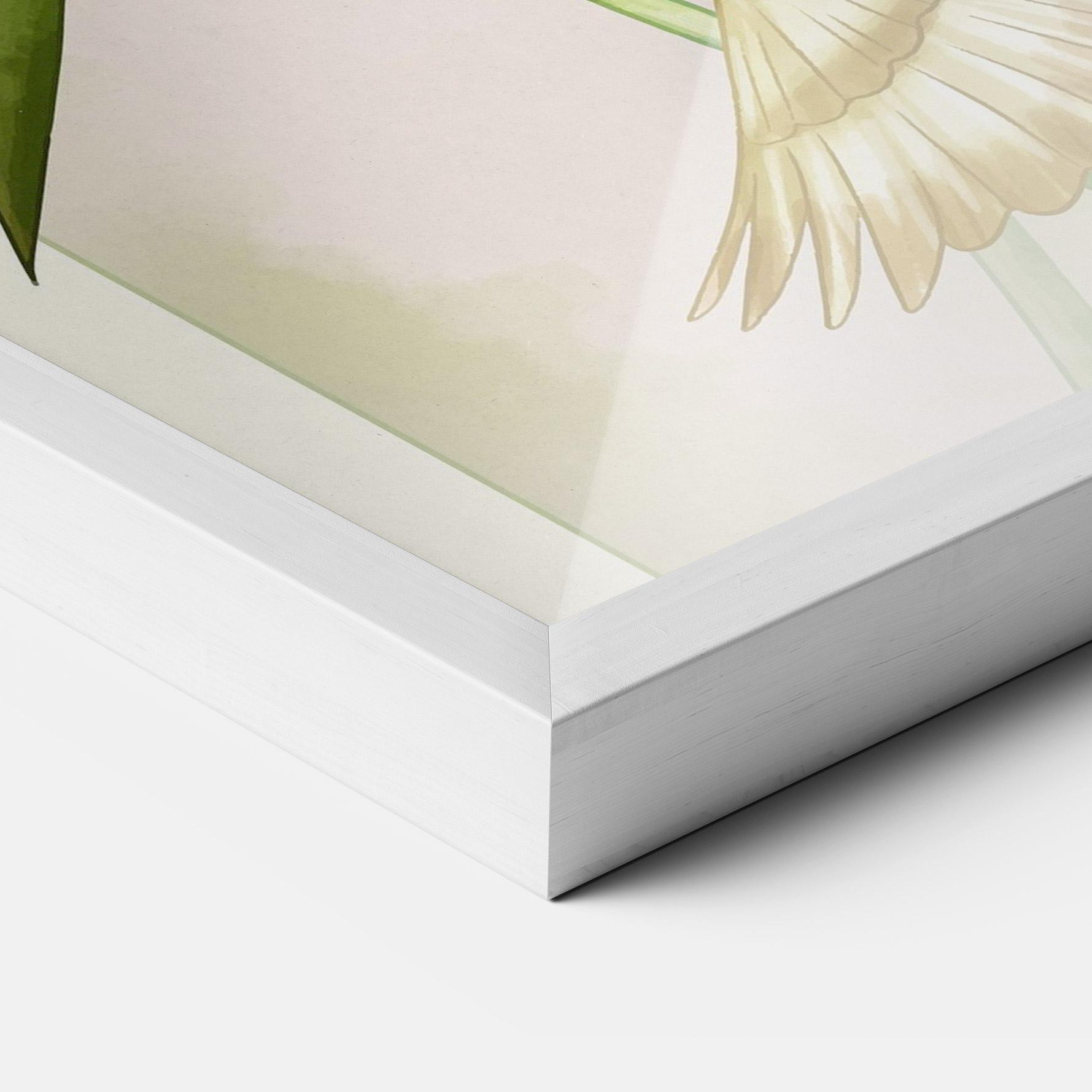 Poster Înrămat Asiatic Blue Birds mockup 3