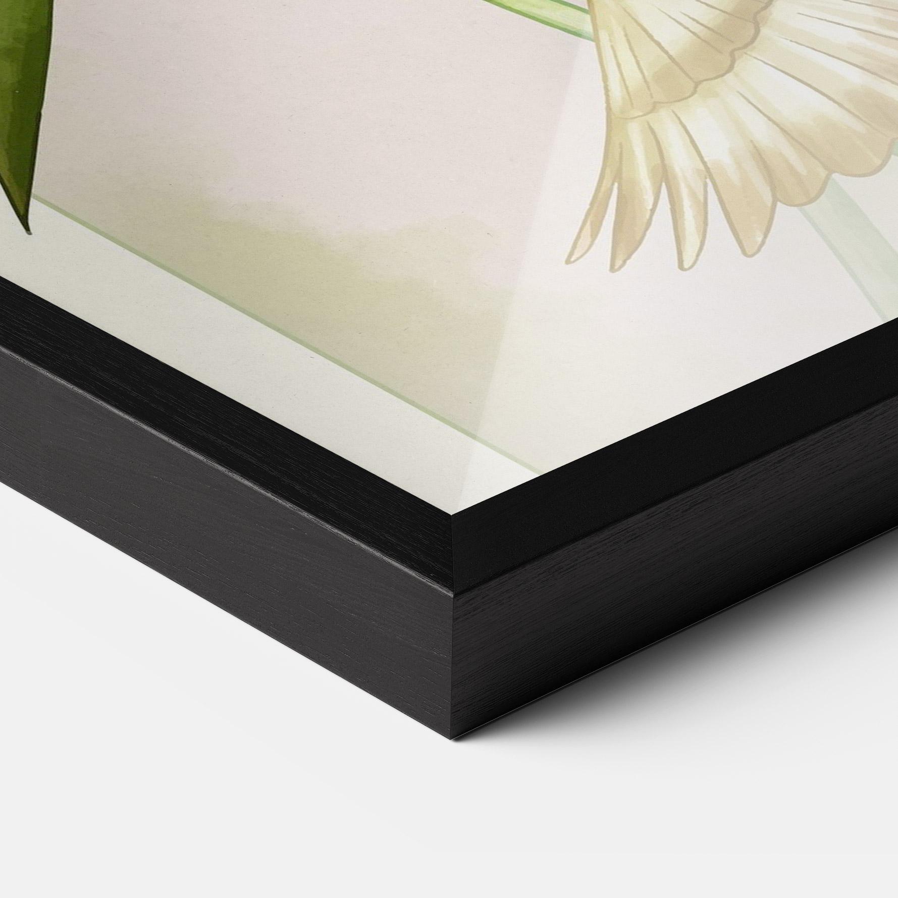 Poster Înrămat Asiatic Blue Birds mockup 3