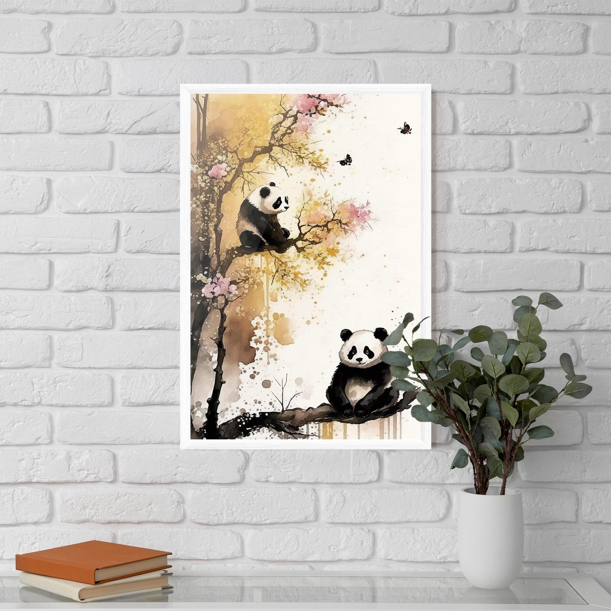 Poster Înrămat Panda Asiatic View mockup 5