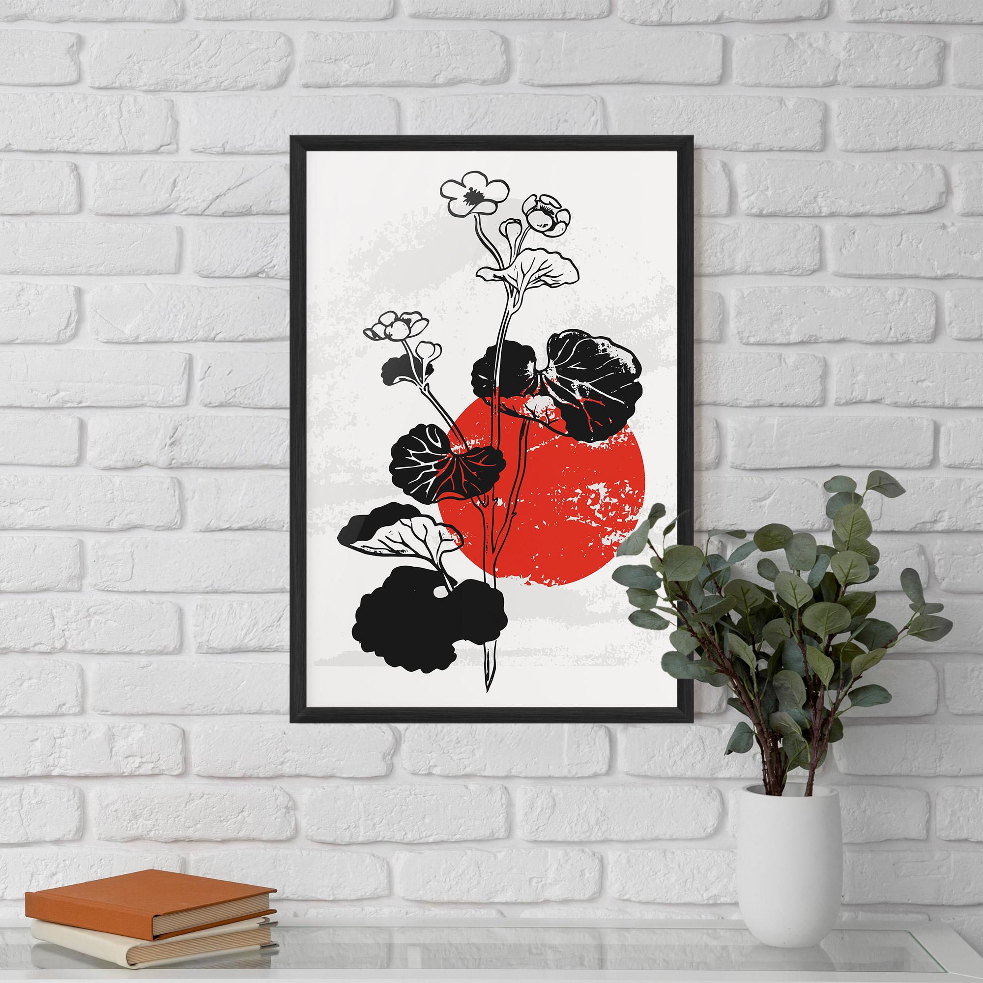 Poster Înrămat Japan Plant Art mockup 5