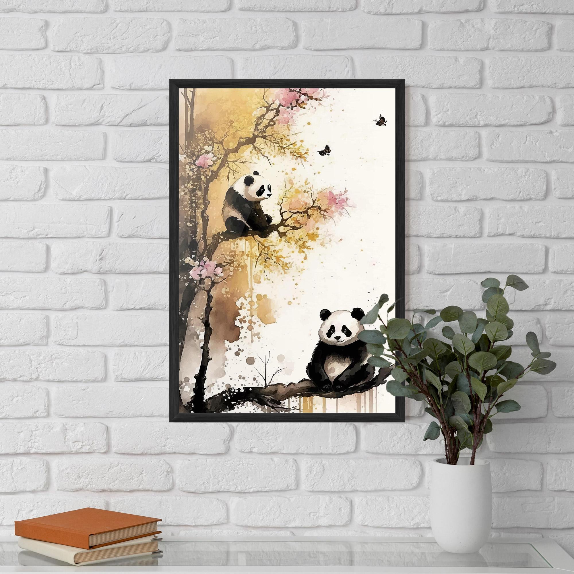 Poster Înrămat Panda Asiatic View mockup 5