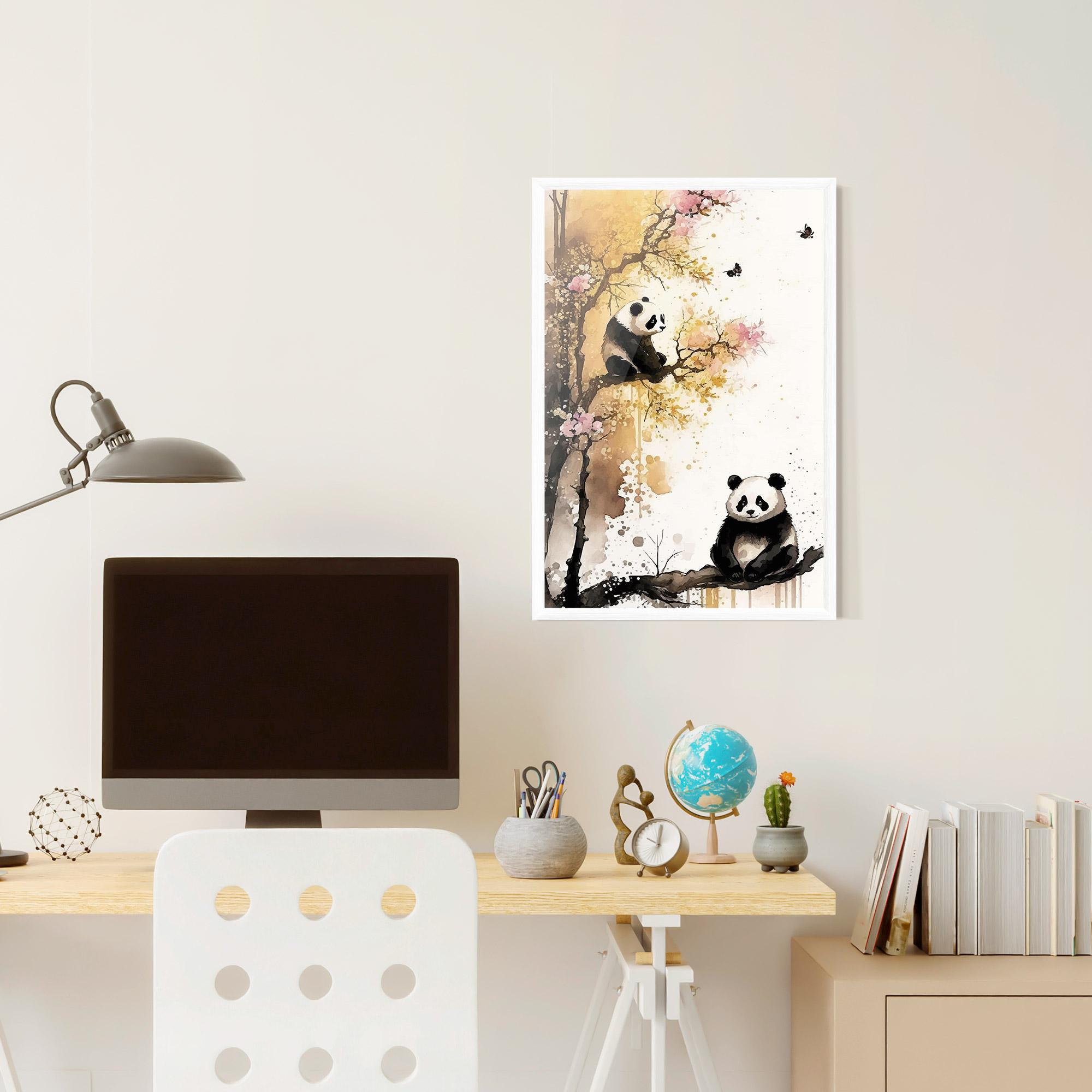 Poster Înrămat Panda Asiatic View mockup 6