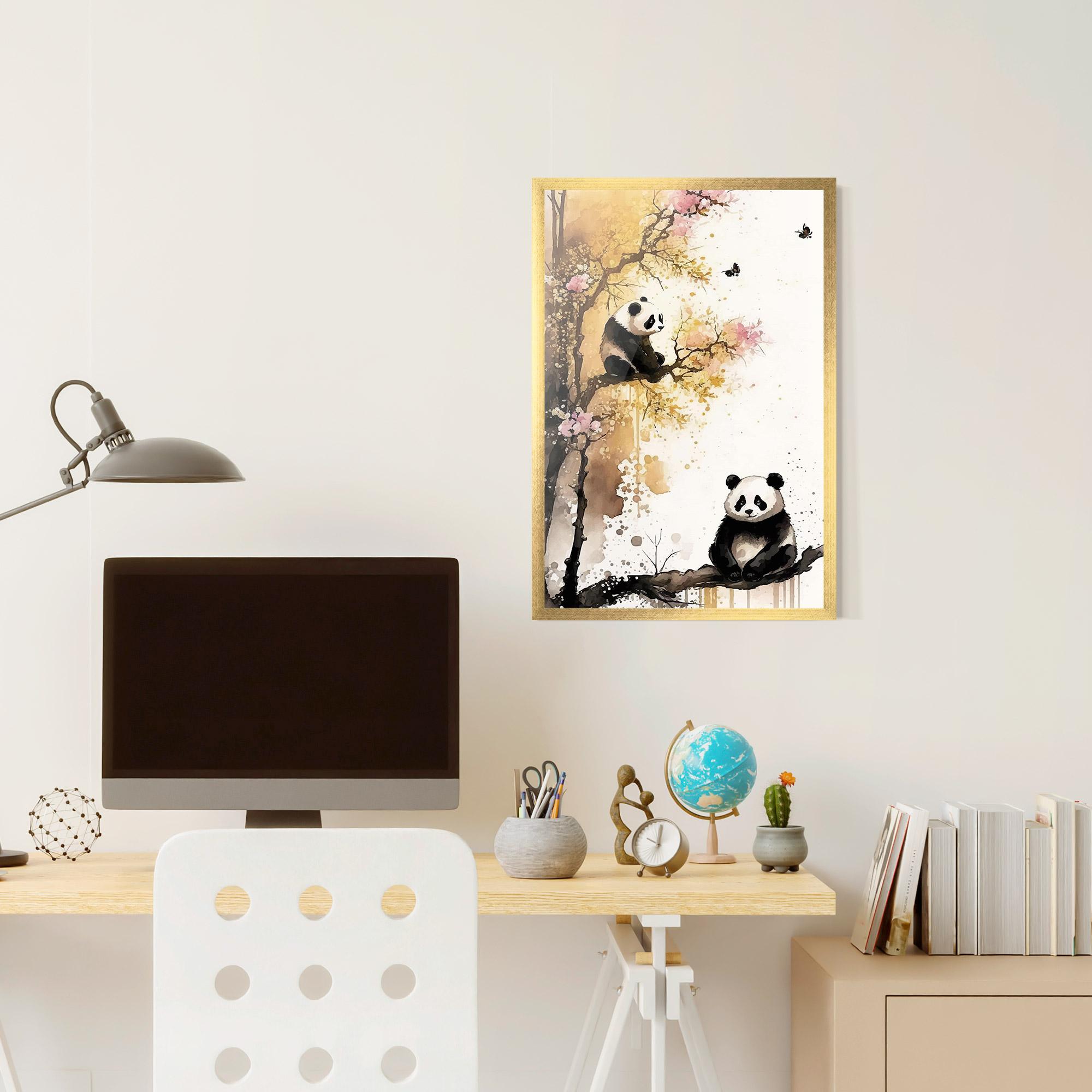 Poster Înrămat Panda Asiatic View mockup 6